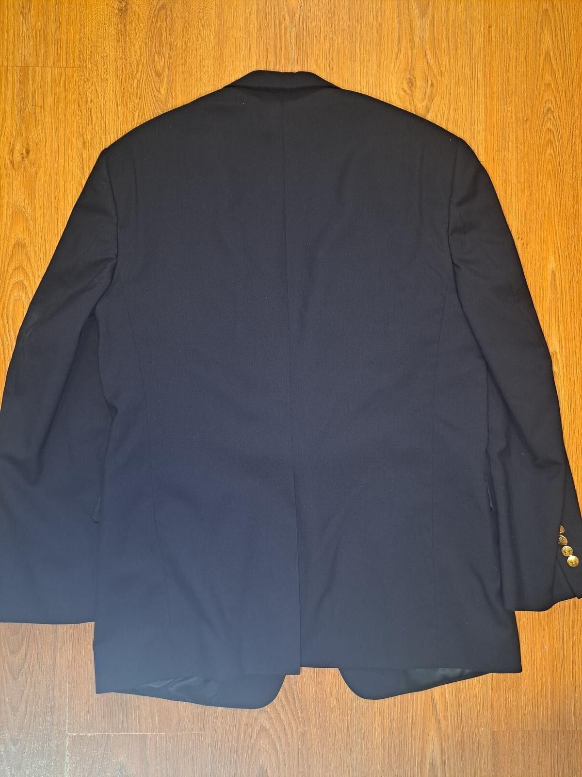 Hart Schaffner Marx Hart Schaffner Marx Blazer Mens 41R Navy Blue Gold Buttons Size 40R - 9 Thumbnail