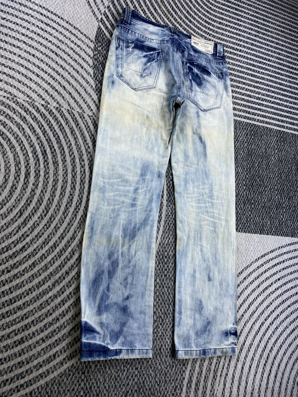 Japanese Brand Vtg Regular Polham Jeans Washed Distressed Denim Pants Size US 33 - 5 Thumbnail