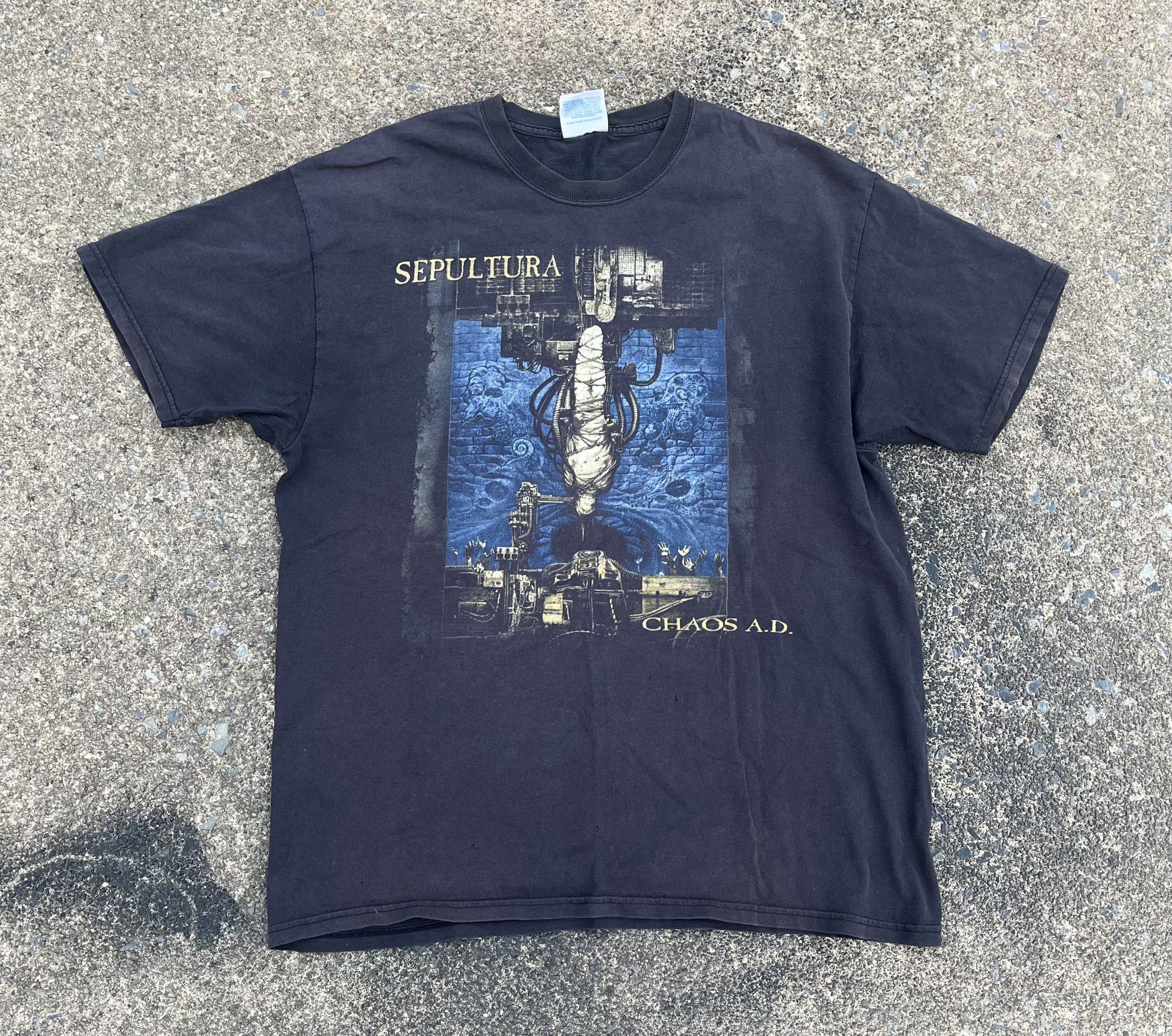Sepultura 90s CHAOS A.D ビンテージTシャツ t シャツ 横