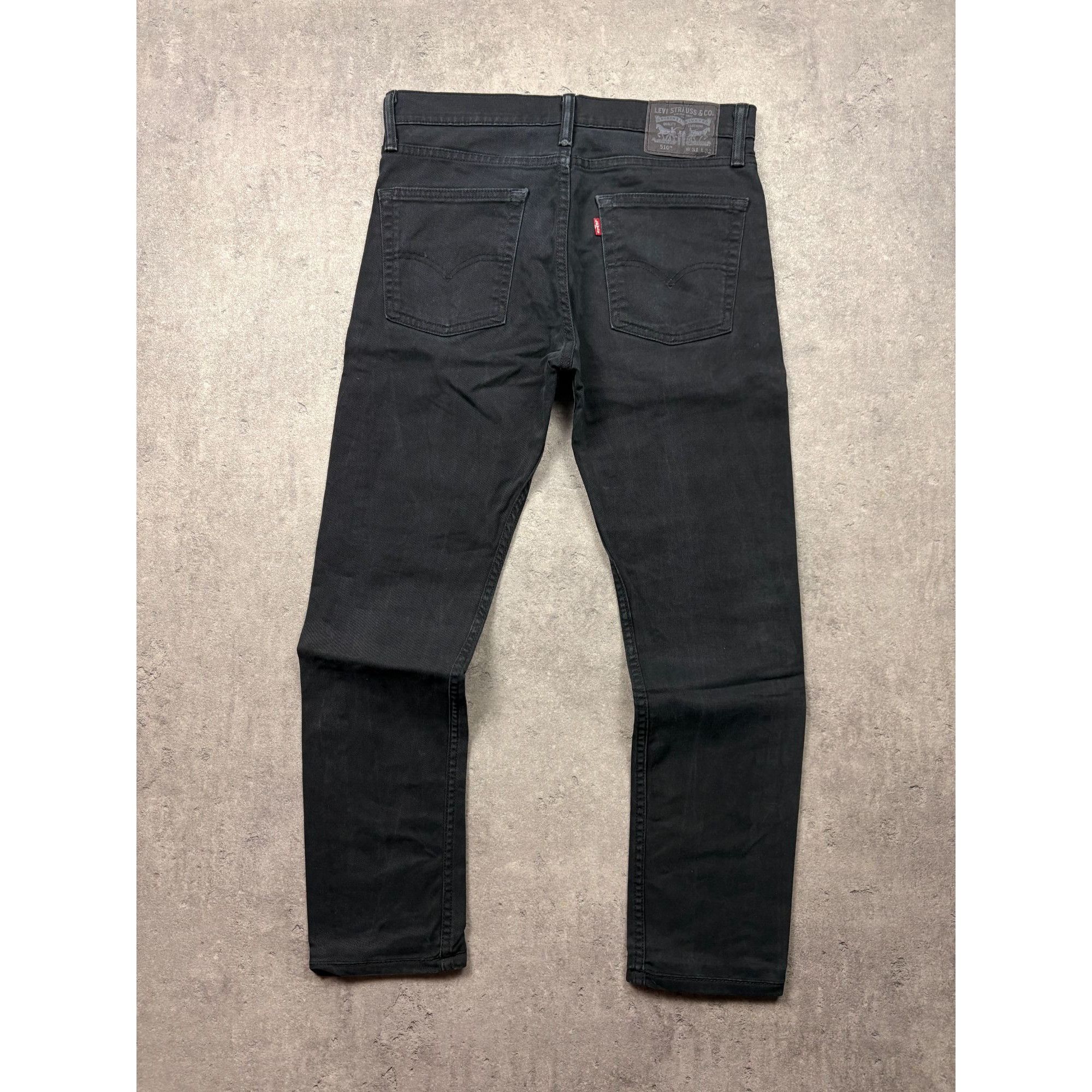 Levi's Levi's 510 Men's Skinny Fit Jeans W31 L32 Black Denim Slim T Size US 31 - 1 Thumbnail
