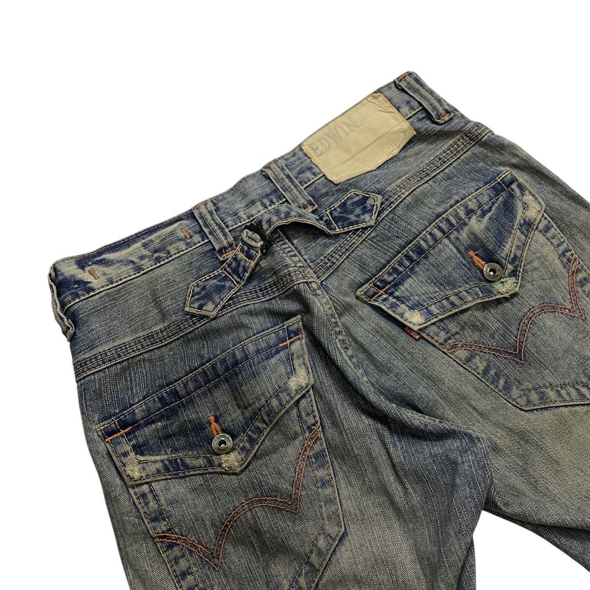 Edwin × Japanese Brand × Vintage Edwin xvs distressed flare pant Size US 33 - 11 Thumbnail