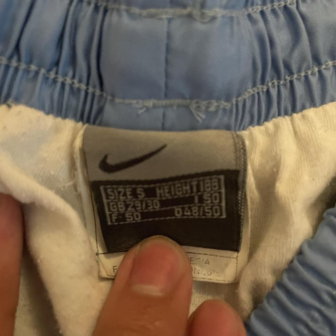 Nike × Vintage Vintage Y2K 90's Nike Baby Blue Baggy Wide Leg Trackpants Size US 30 / EU 46 - 3 Thumbnail