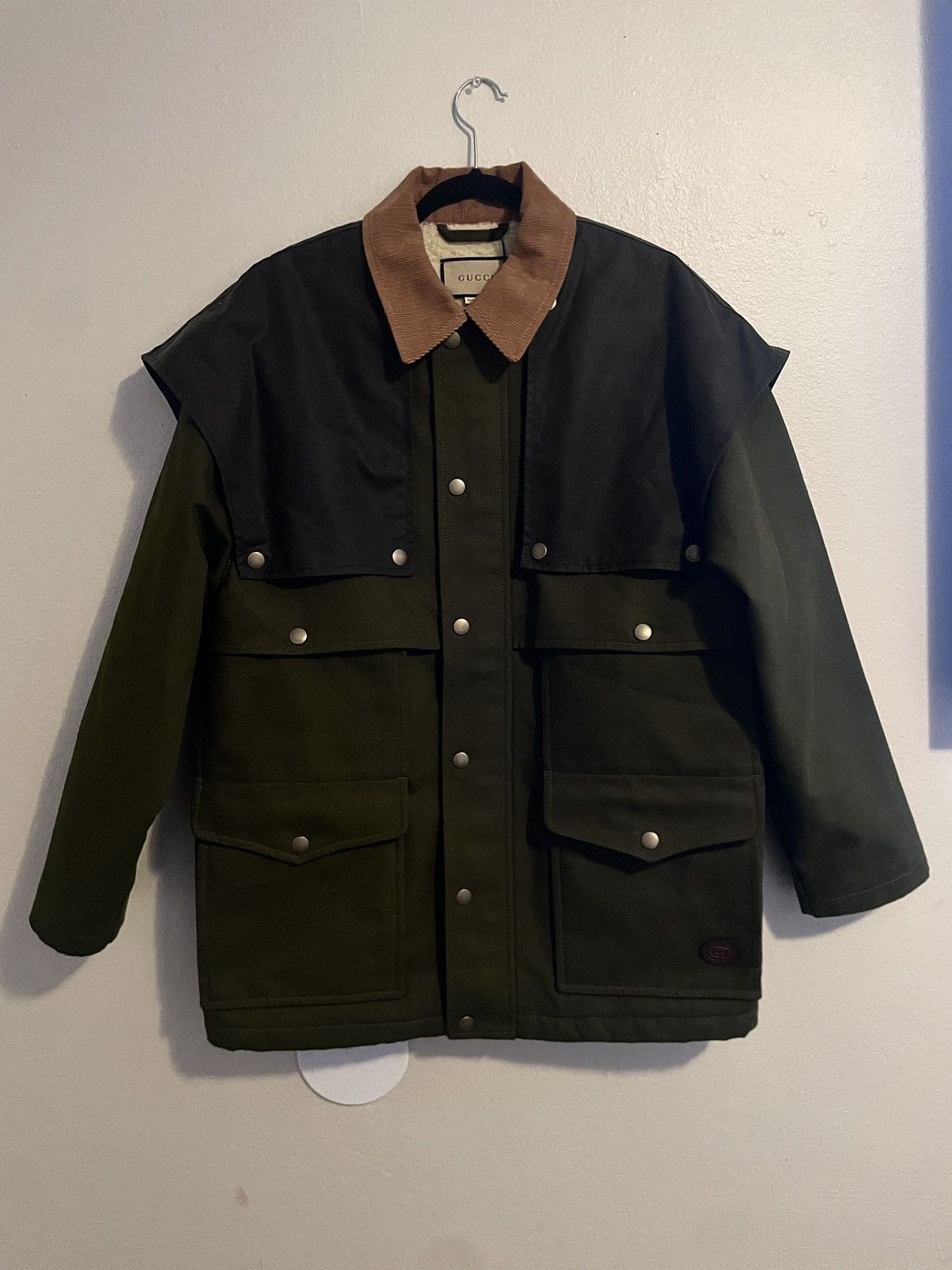Gucci Gucci FW22 Military Green Dyed Canvas Jacket Size US S / EU 44-46 / 1 - 3 Thumbnail