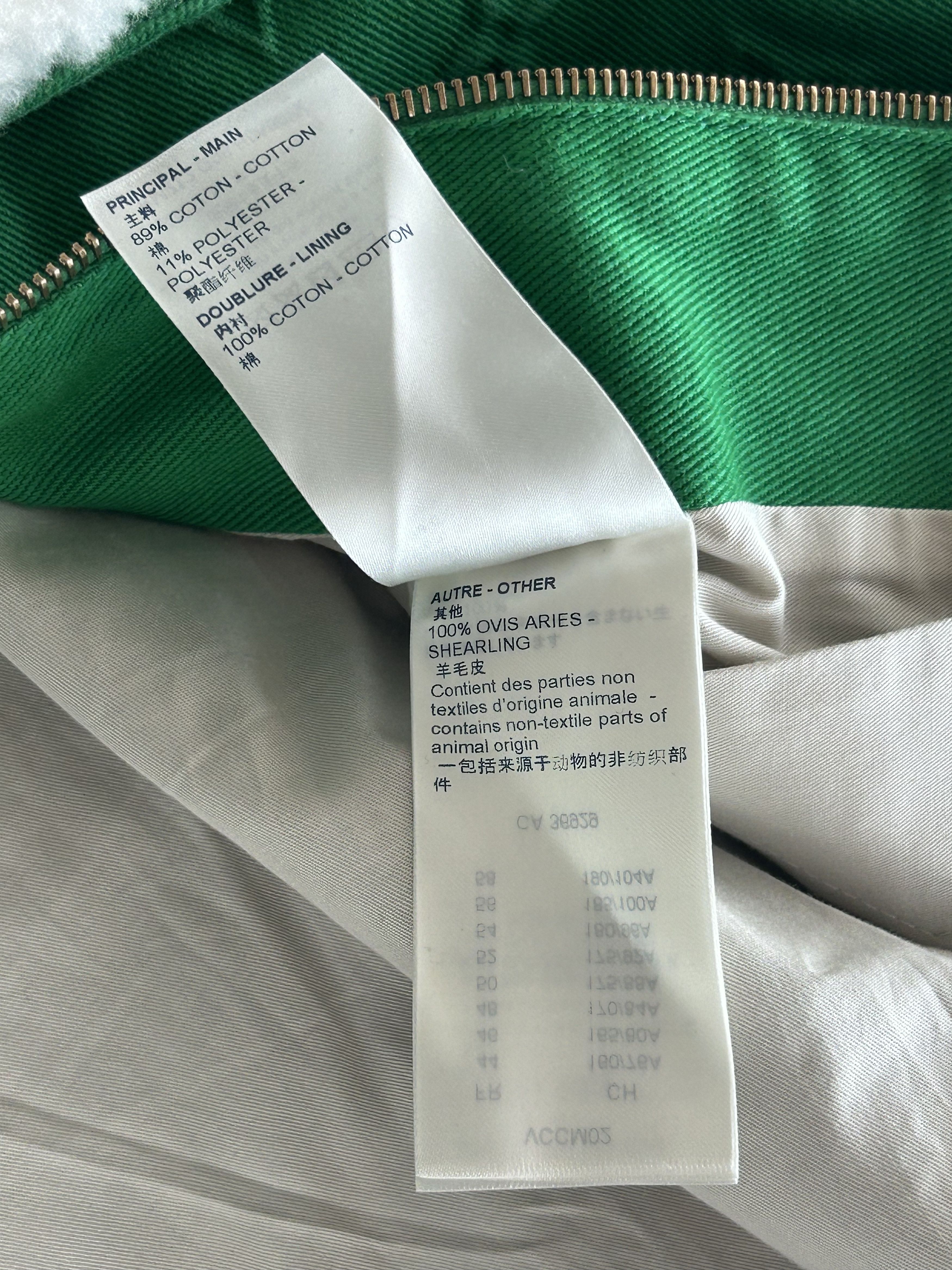 Louis Vuitton Louis Vuitton Green Monogram Shearling Workwear Jacket Size US XL / EU 56 / 4 - 5 Thumbnail