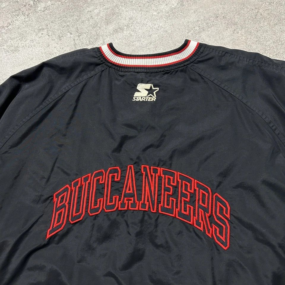 NFL × Starter × Vintage TAMPA BAY BUCCANEERS STATER PULLOVER JACKET WINDBREAKER Size US XL / EU 56 / 4 - 3 Thumbnail