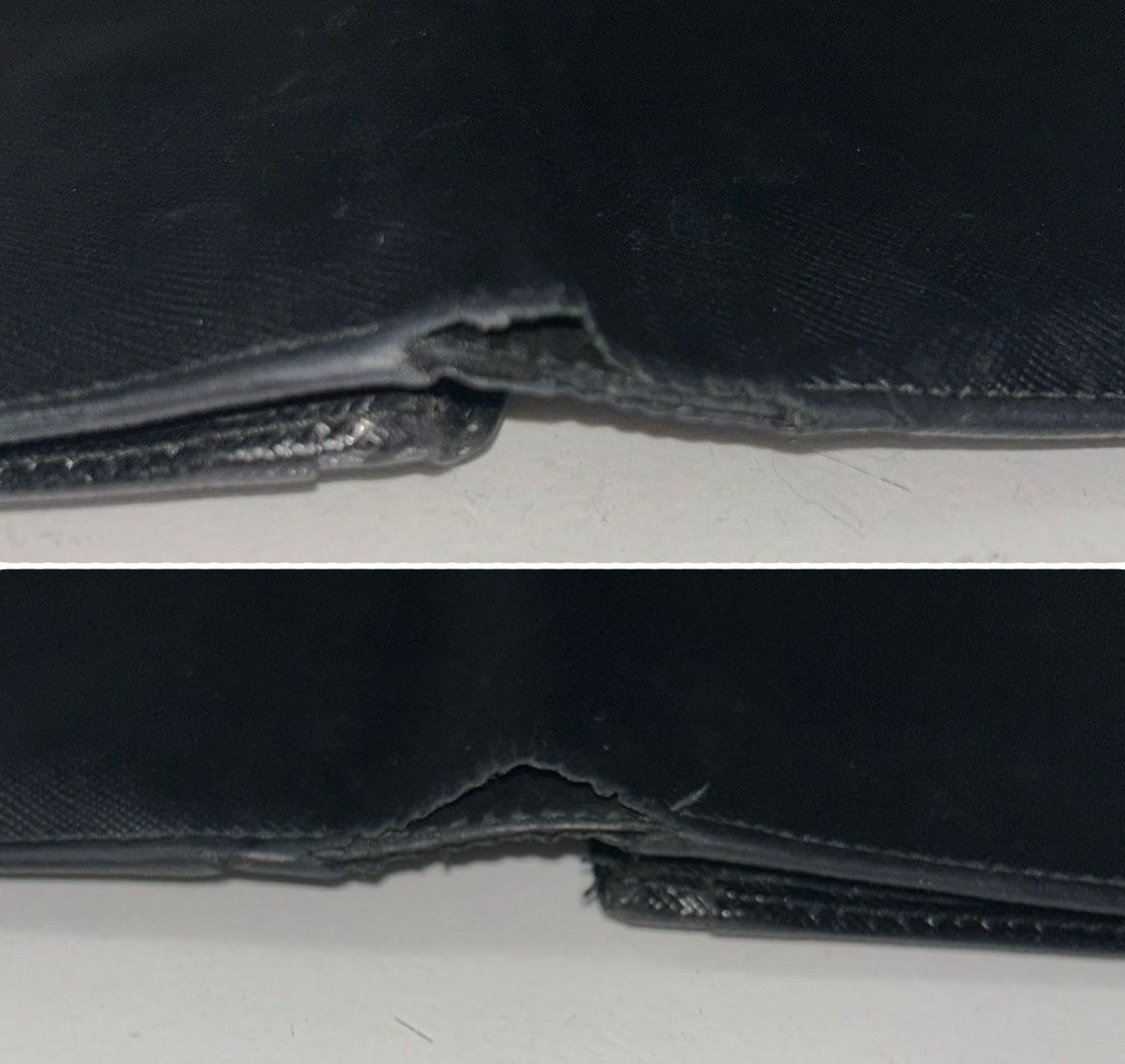 Prada Vintage Prada Black Saffiano Leather Flap Wallet w COA Size ONE SIZE - 13 Thumbnail
