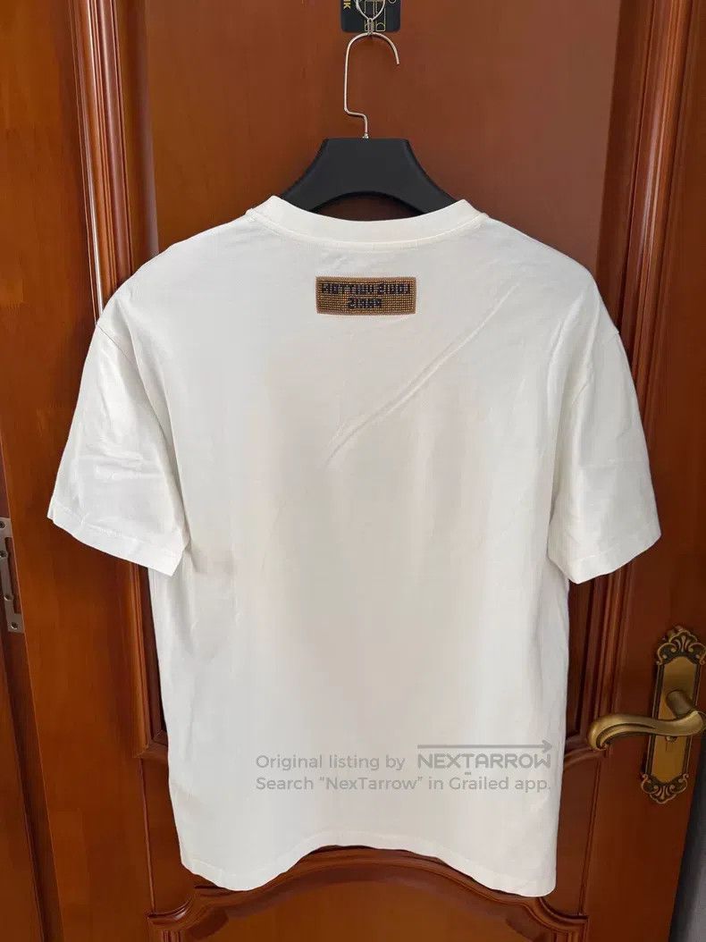 Louis Vuitton Louis Vuitton White logo short sleeve T-shirt Size US L / EU 52-54 / 3 - 2 Thumbnail