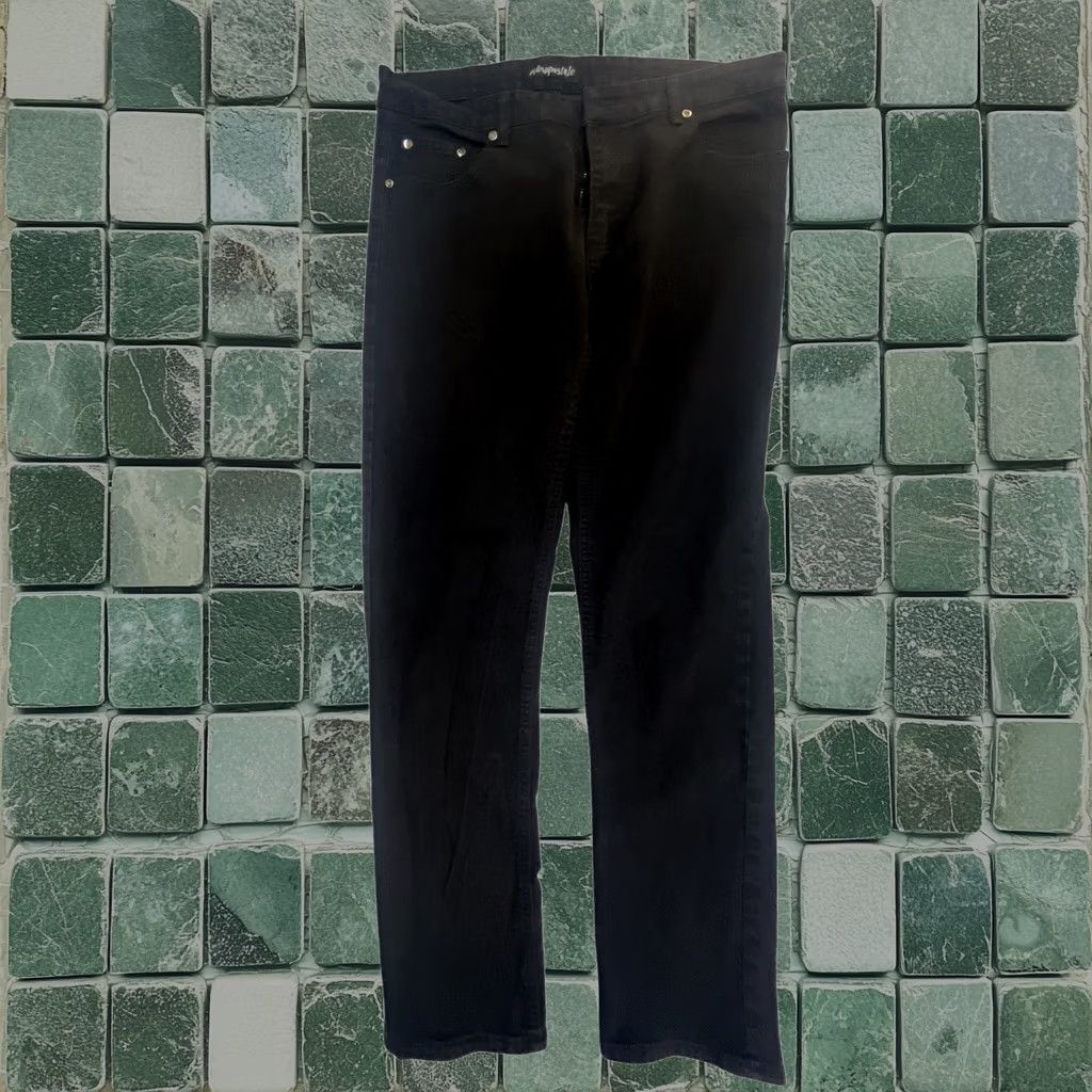 Aeropostale Aeropostale Mens Black Straight Leg Denim Jeans Stretch 34x32 Size US 34 / EU 50 - 1 Thumbnail