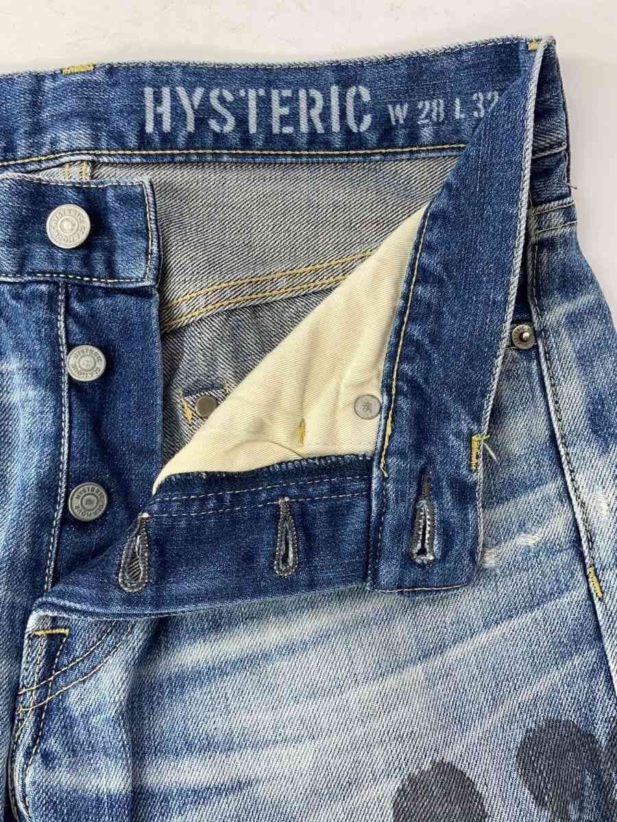 Hysteric Glamour Printed Distressed Denim Jeans Size US 28 / EU 44 - 3 Thumbnail