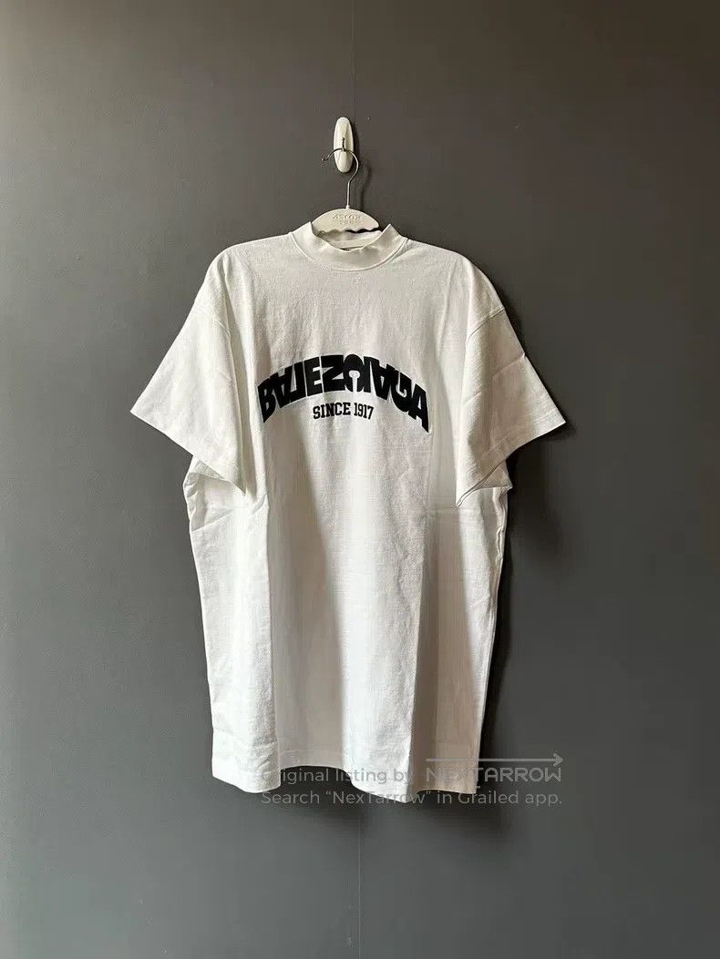 Balenciaga Balenciaga Embroidered Letter Short Sleeve Size US S / EU 44-46 / 1 - 1 Thumbnail