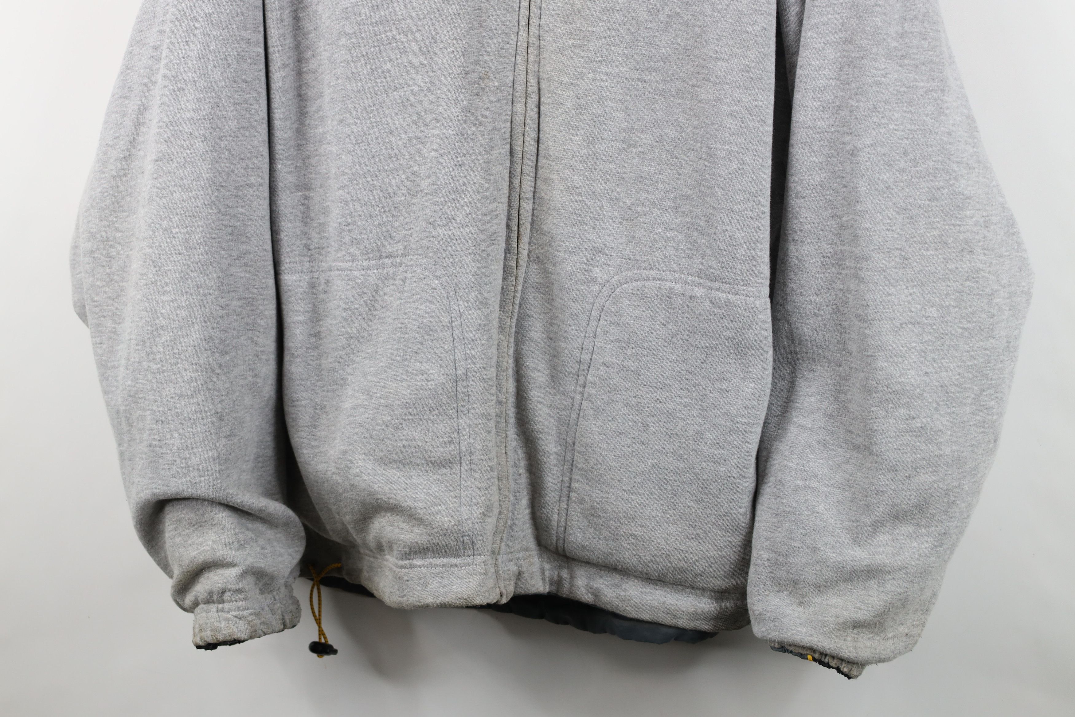 Starter Vintage 90s Starter Reversible Lined Hooded Jacket Gray Size US M / EU 48-50 / 2 - 14 Thumbnail