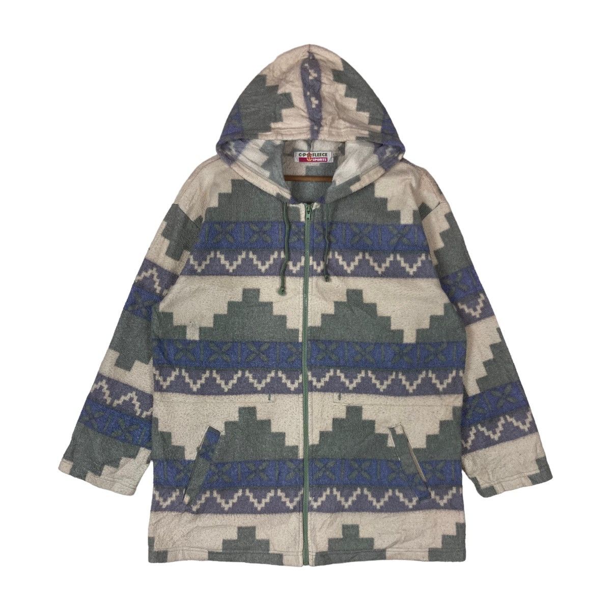 Vintage Vintage C.P. Fleece Sports Native Design Full Zipper Hoodie Size US M / EU 48-50 / 2 - 1 Thumbnail