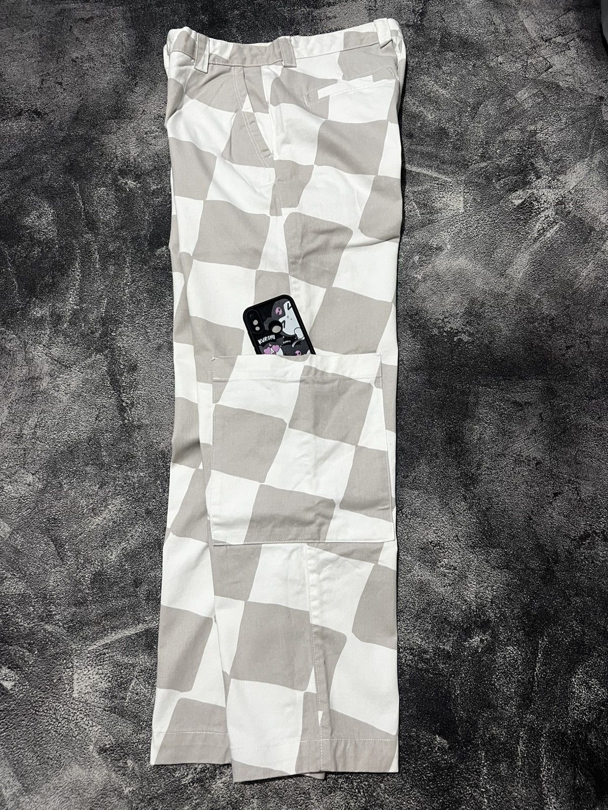 Kapital Baggy Checkered Cargo Pants Size US 33 - 2 Thumbnail