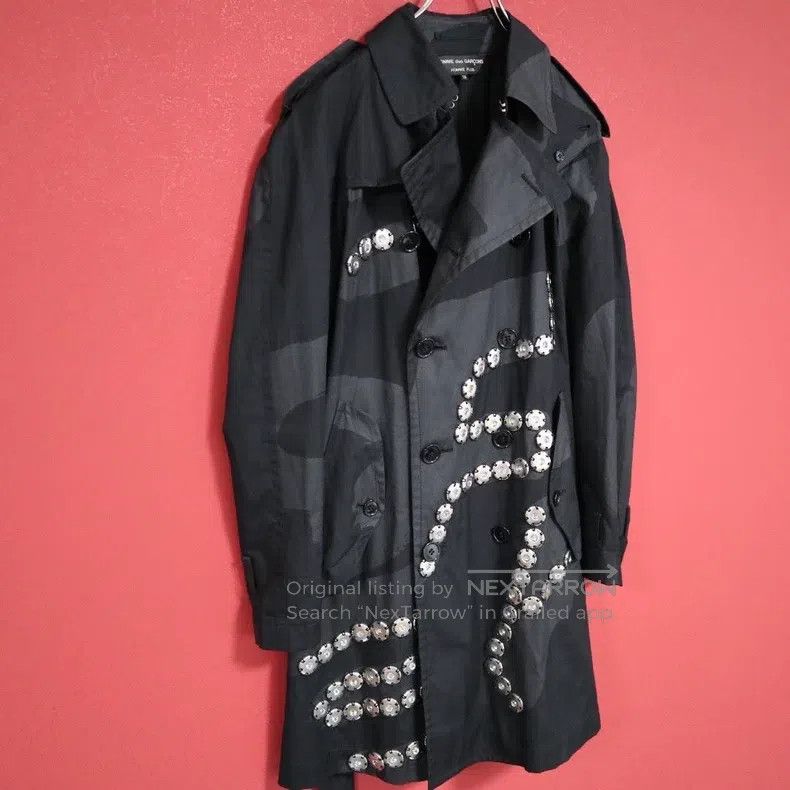 Comme des Garcons Comme Des Garcons Silver Buckle Trench Coat Size US XS / EU 42 / 0 - 1 Thumbnail