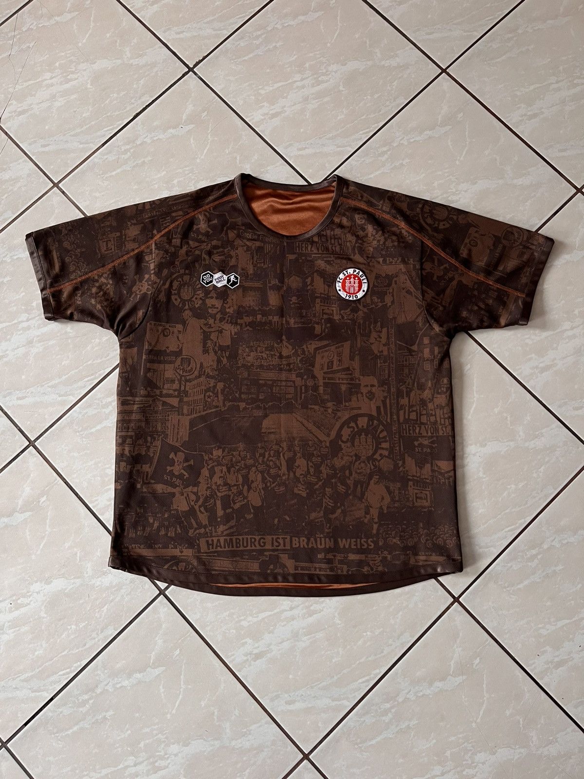 Vintage Fc St Pauli 2010/2011 Special Centenary Reversible Shirt Size US XL / EU 56 / 4 - 2 Thumbnail