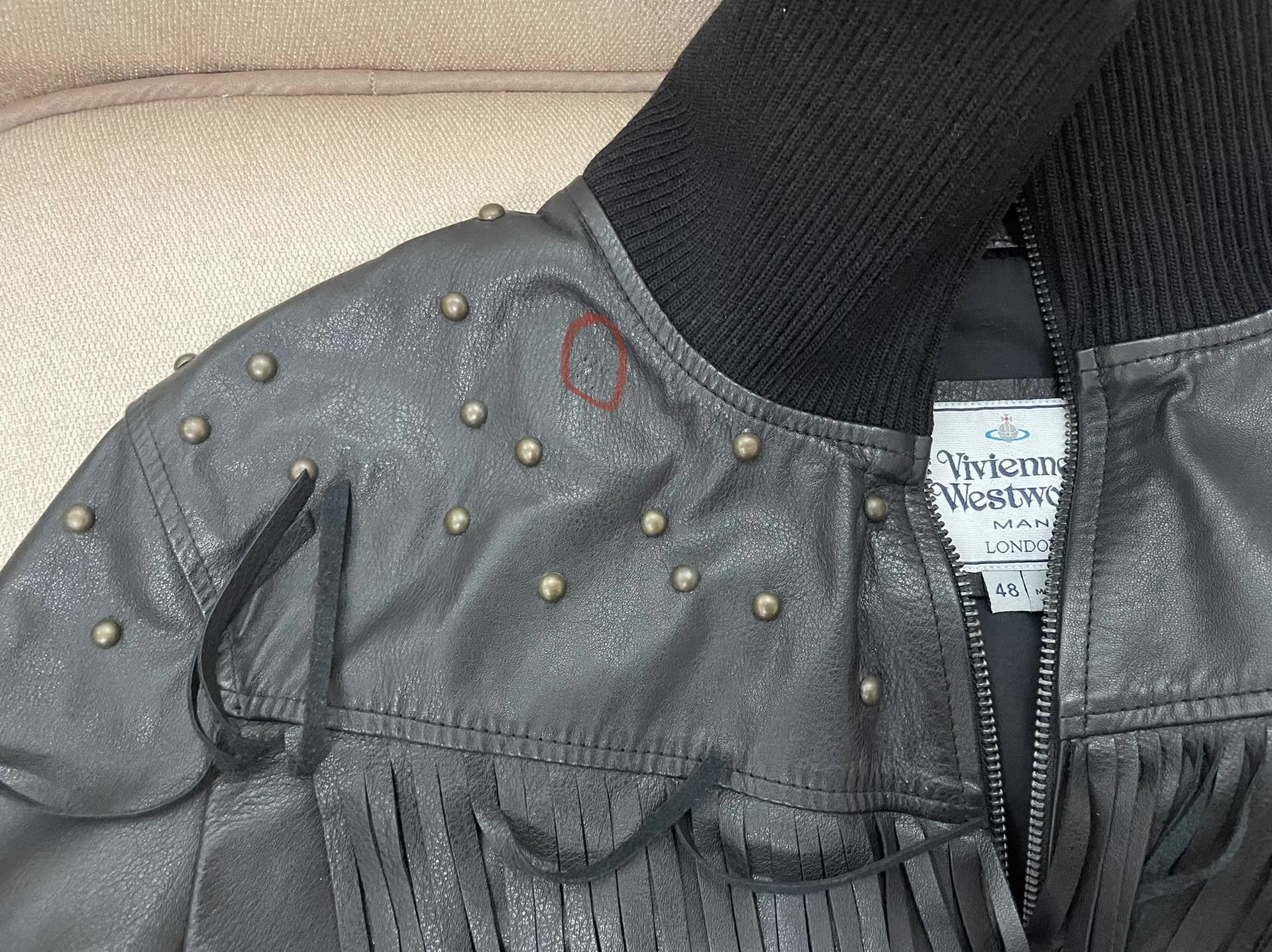 Vivienne Westwood Vivienne Westwood Man Fringed Leather Jacket Ｑ21 Size US M / EU 48-50 / 2 - 7 Thumbnail