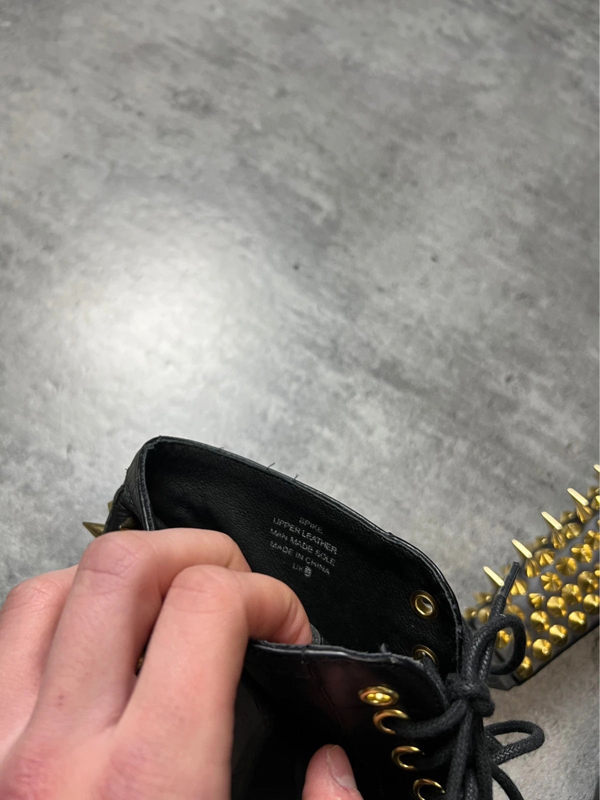 Vintage rare avant gard jeffrey campbell punk platform studded shoes Size US 4.5 / IT 34.5 - 5 Thumbnail