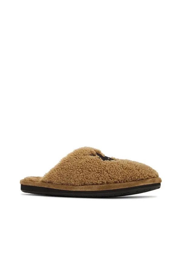 Amiri o1gr1nt0525 MA Sherling Lux Slippers in Tan Size US 9 / EU 42 - 2 Thumbnail