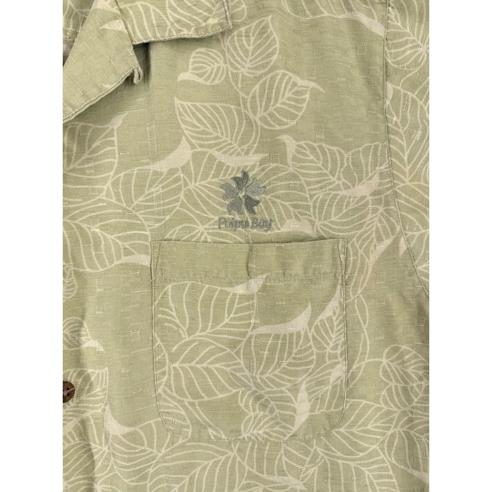 Tommy Bahama Tommy Bahama Shirt Men Medium Green Floral Leaf Pattern 100% Silk Hawaiian Beach Size US M / EU 48-50 / 2 - 6 Thumbnail