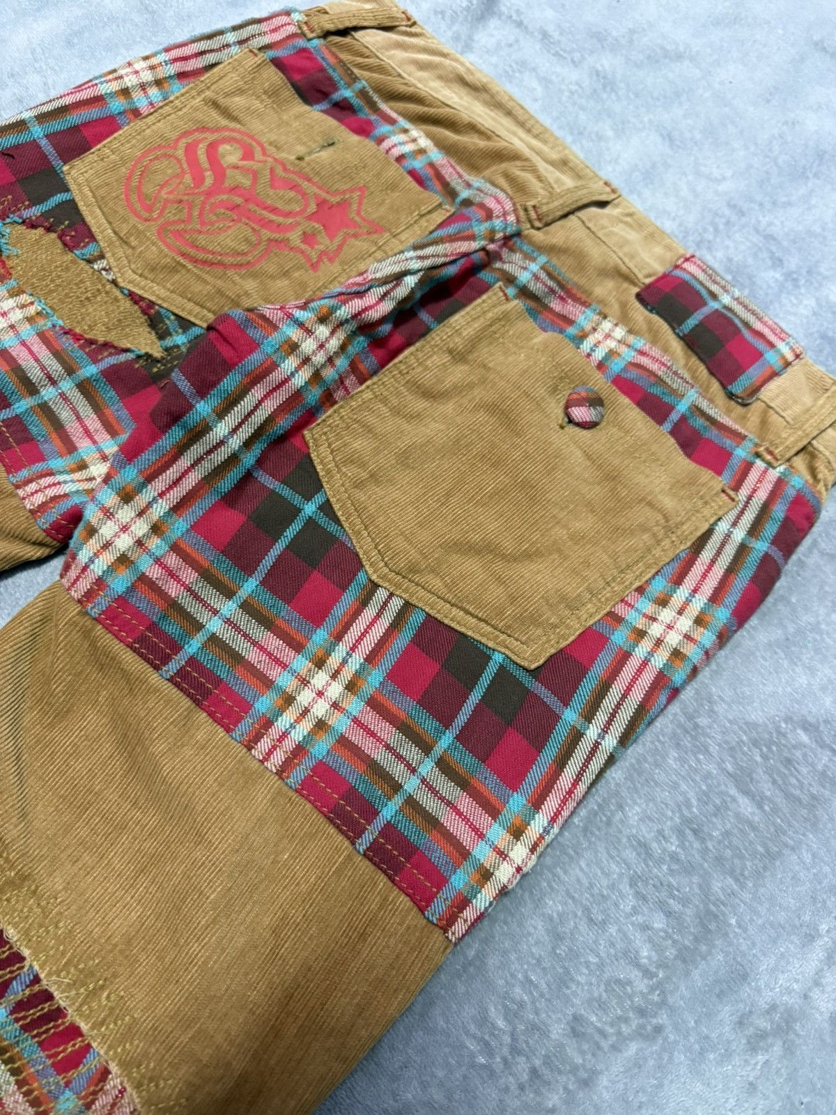 GOSTAR DE FUGA × Hysteric Glamour Sunny Smith Japan Hybrid Constructed Boro Corduroy Pants Size US 30 / EU 46 - 18 Thumbnail
