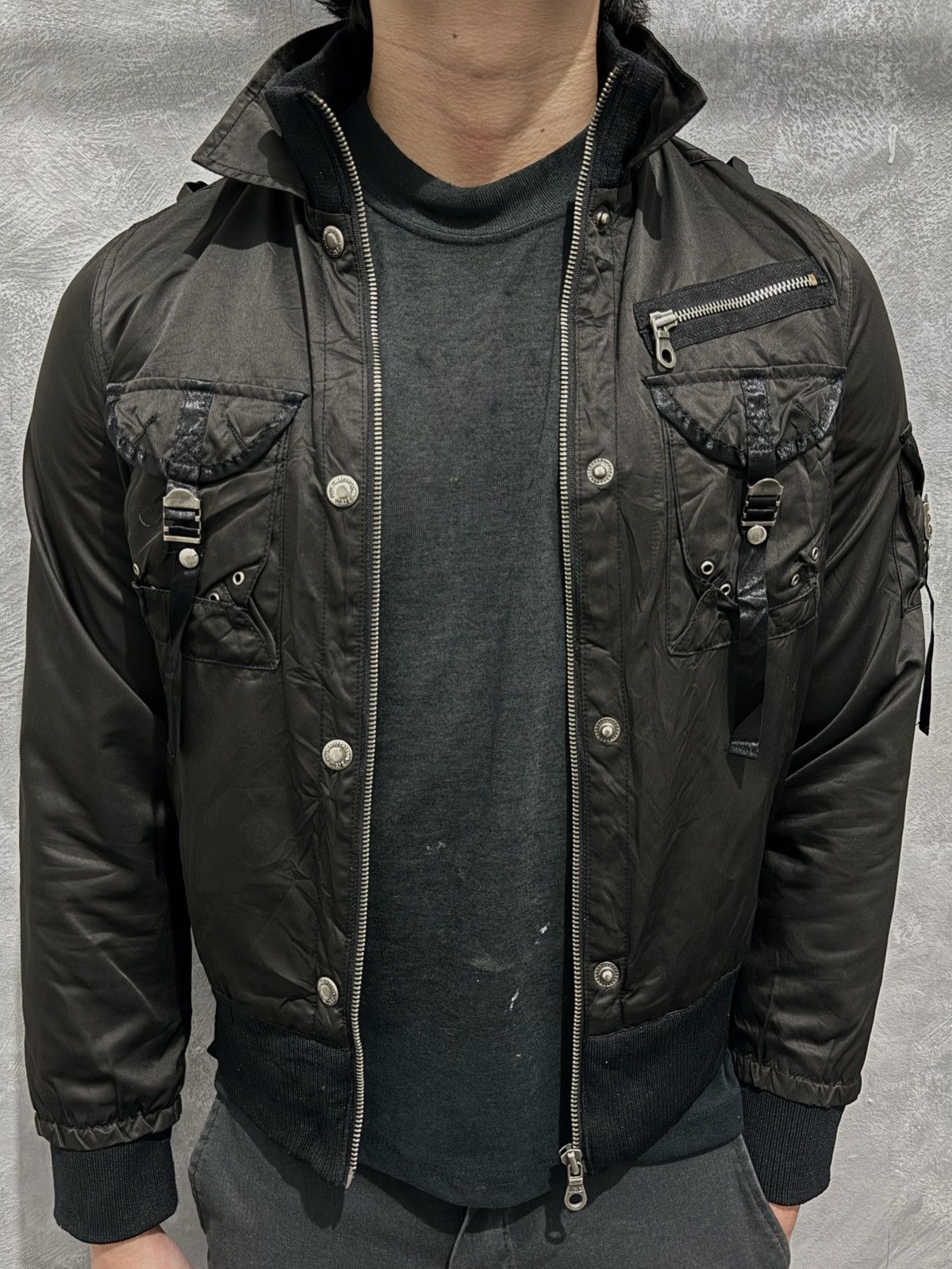Japanese Brand UGIZ Moto Bomber Bono Avant Garde Jacket LGB Vkei Tornado Size US XS / EU 42 / 0 - 3 Thumbnail