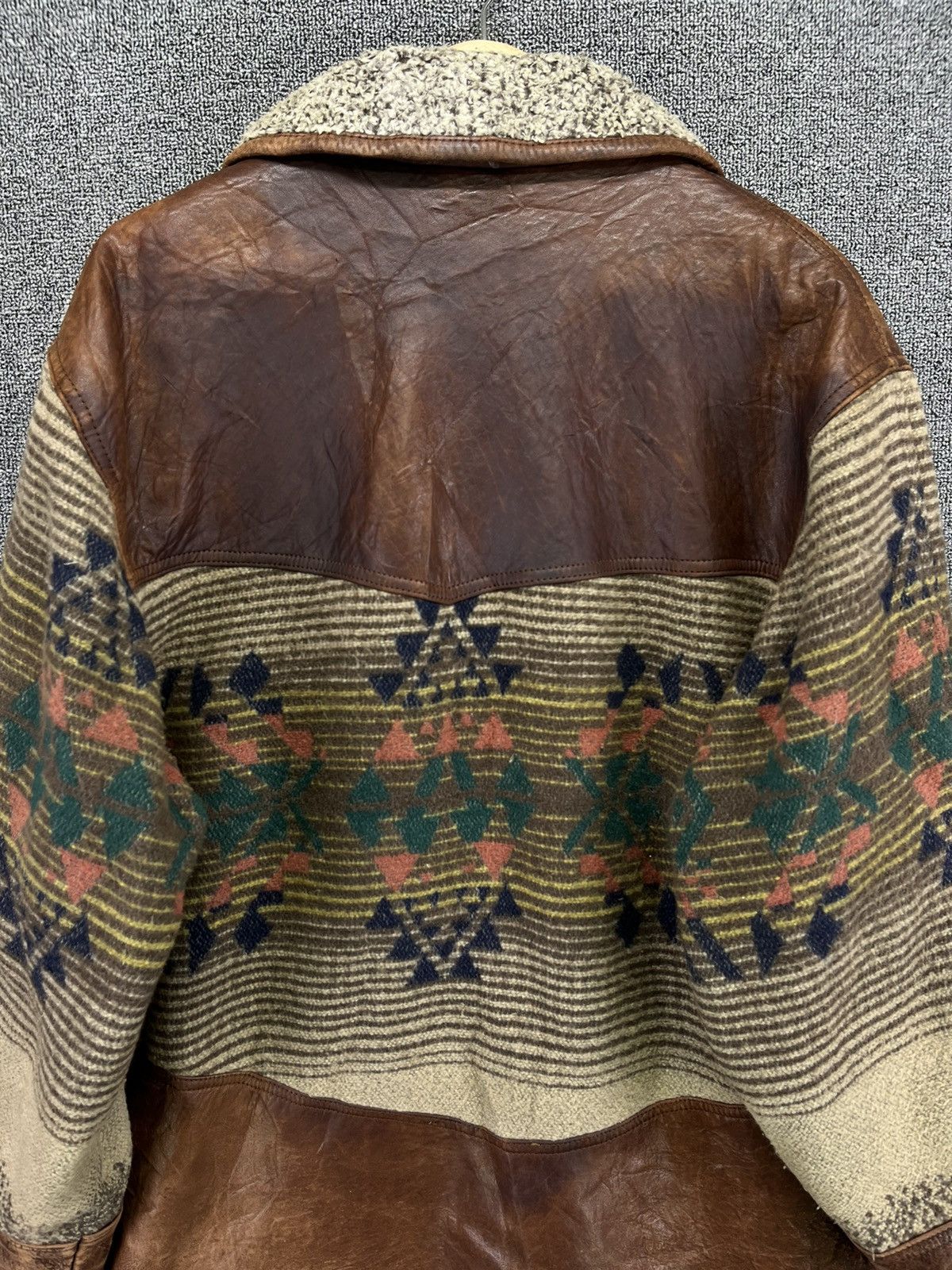 Japanese Brand Vintage Japanese Sherpa Rare Leather Jacket Size US M / EU 48-50 / 2 - 11 Thumbnail