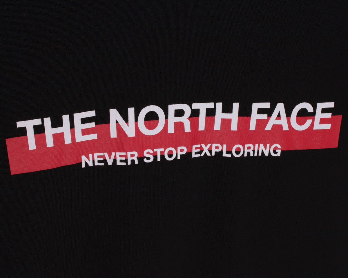 The North Face THE NORTH FACE Printed Logo Black Cotton Long Sleeve T-Shirt Size US XXL / EU 58 / 5 - 3 Thumbnail