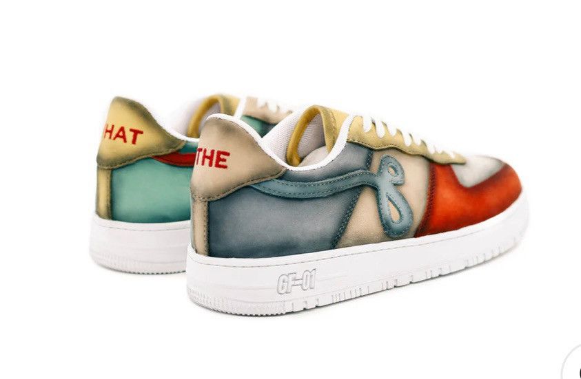 Designer × John Geiger ‼️ John Geiger GF-01 What The Hand Distressed Size 13 ‼️ Size US 13 / EU 46 - 4 Thumbnail