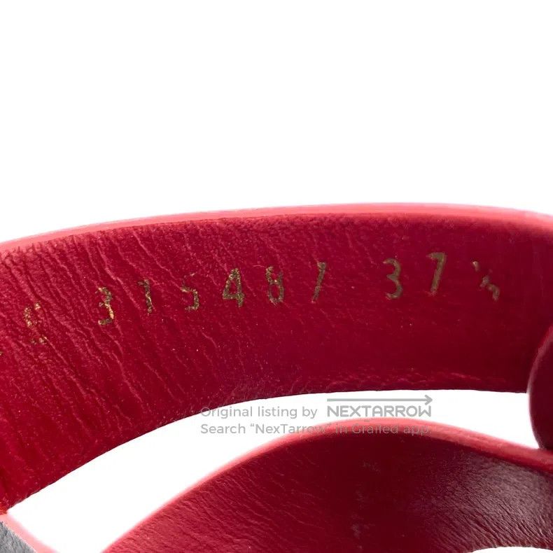Saint Laurent Paris Saint Laurent Paris Red Patent Leather One-Strap Buckle Hi Size US 7 / IT 37 - 6 Thumbnail