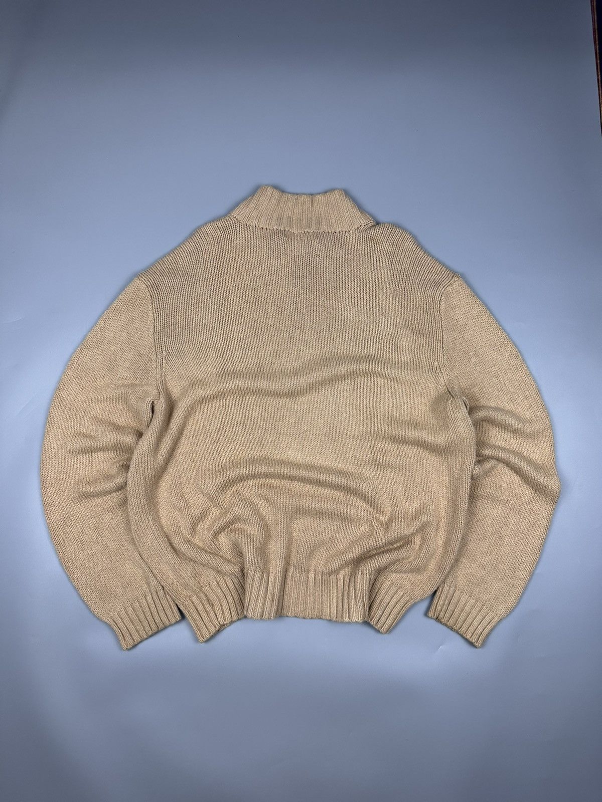 Designer × Polo Ralph Lauren Vintage Polo Ralph Lauren Half Zipper Knitwear Size US XXL / EU 58 / 5 - 2 Thumbnail