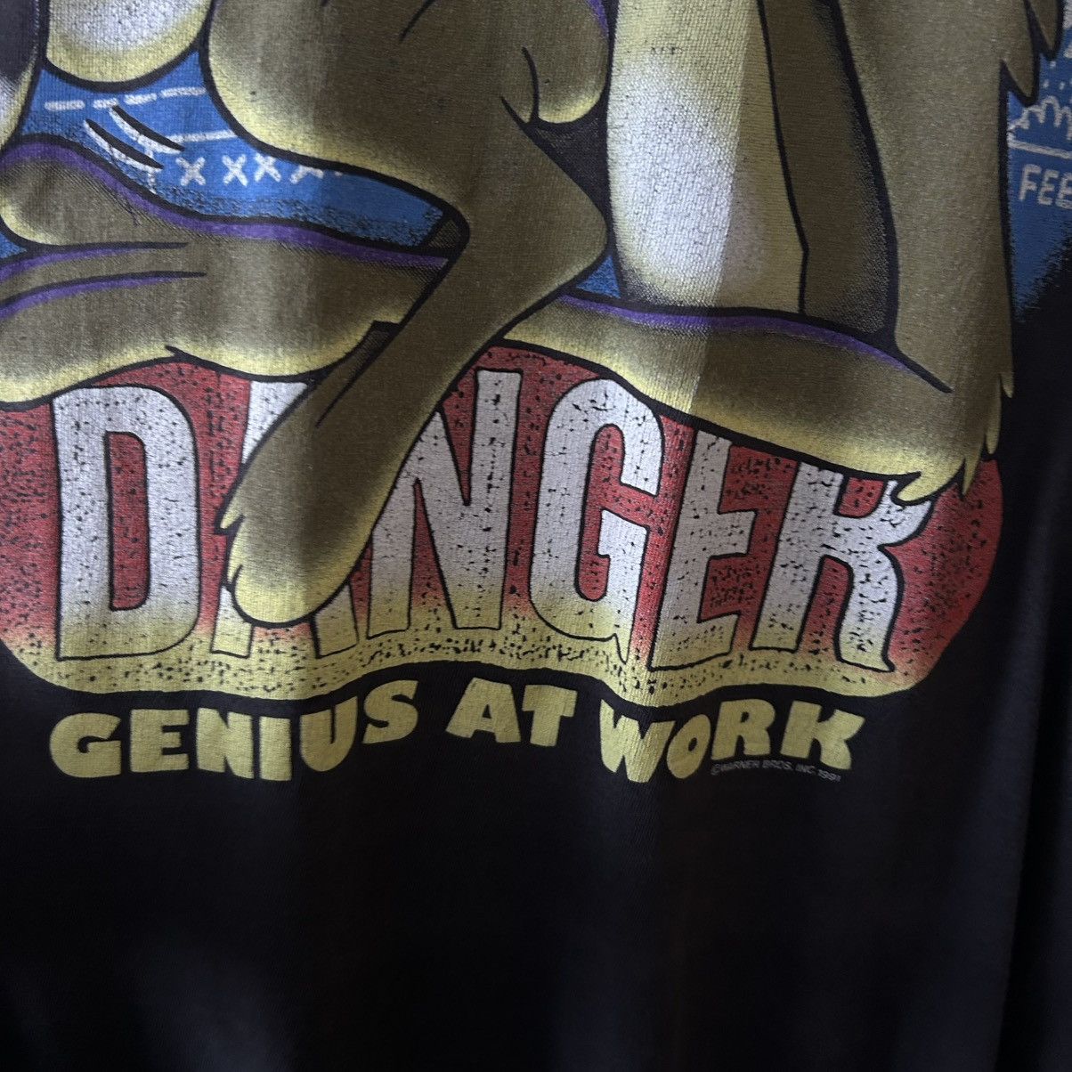 Warner Bros Vintage Warner Bros 1991 Danger Big Logo cartoon tee size S Size US S / EU 44-46 / 1 - 3 Thumbnail