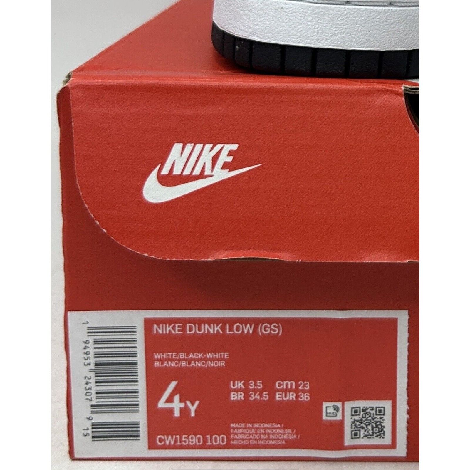 Nike Nike Dunk Low GS “Panda/Black White” 2024 Size US 5.5 / IT 35.5 - 5 Thumbnail