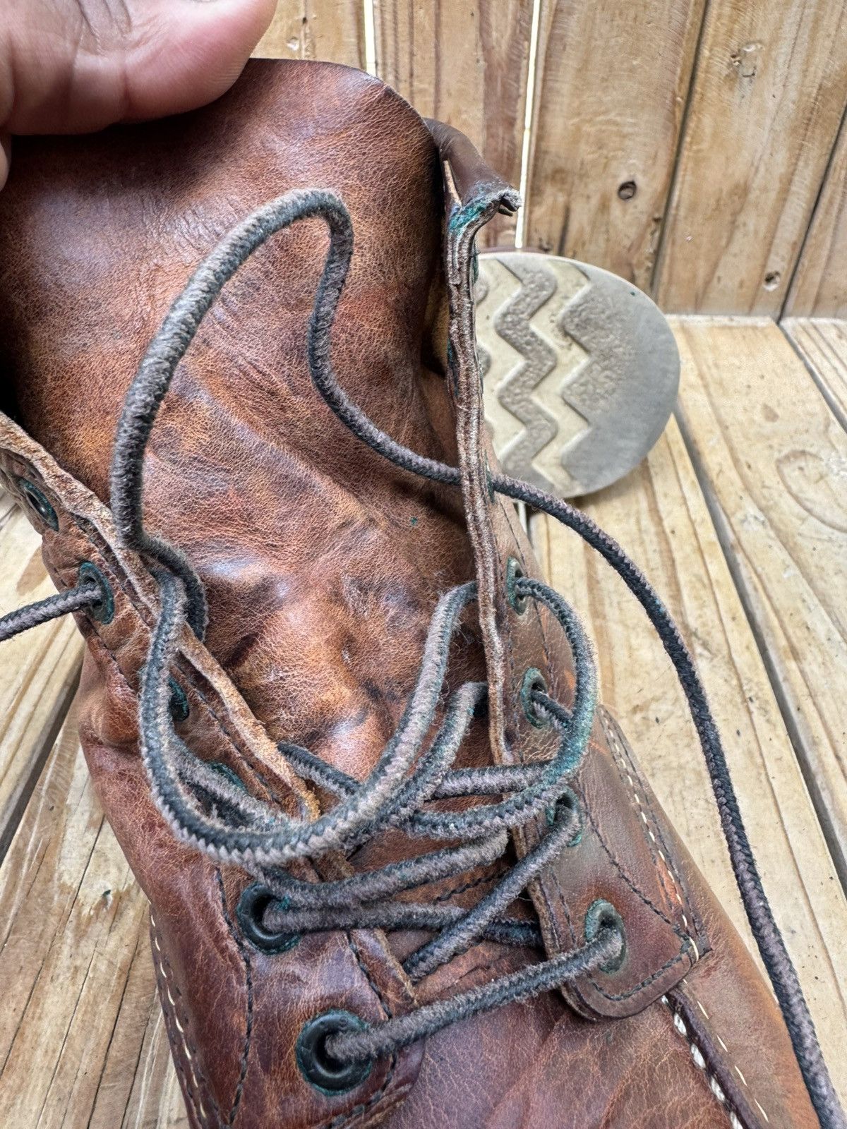Red Wing Red wing 1907 MOC TOE brown leather boots USA 9.5 D UK 8.5 Size US 9.5 / EU 42-43 - 17 Thumbnail