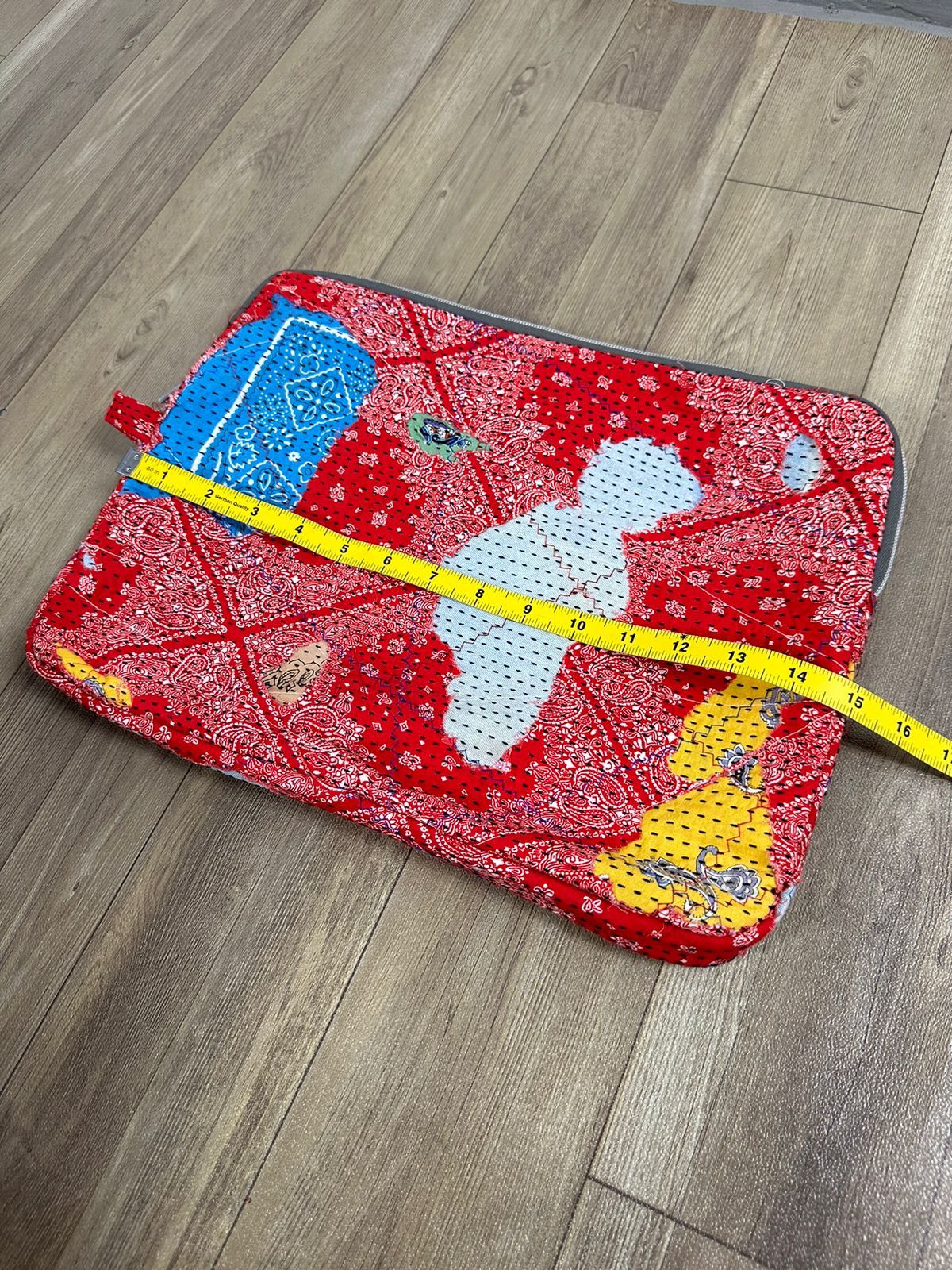Other Custom Made Distressed Paisley Patchwork Boro Clutch bag Size ONE SIZE - 13 Thumbnail