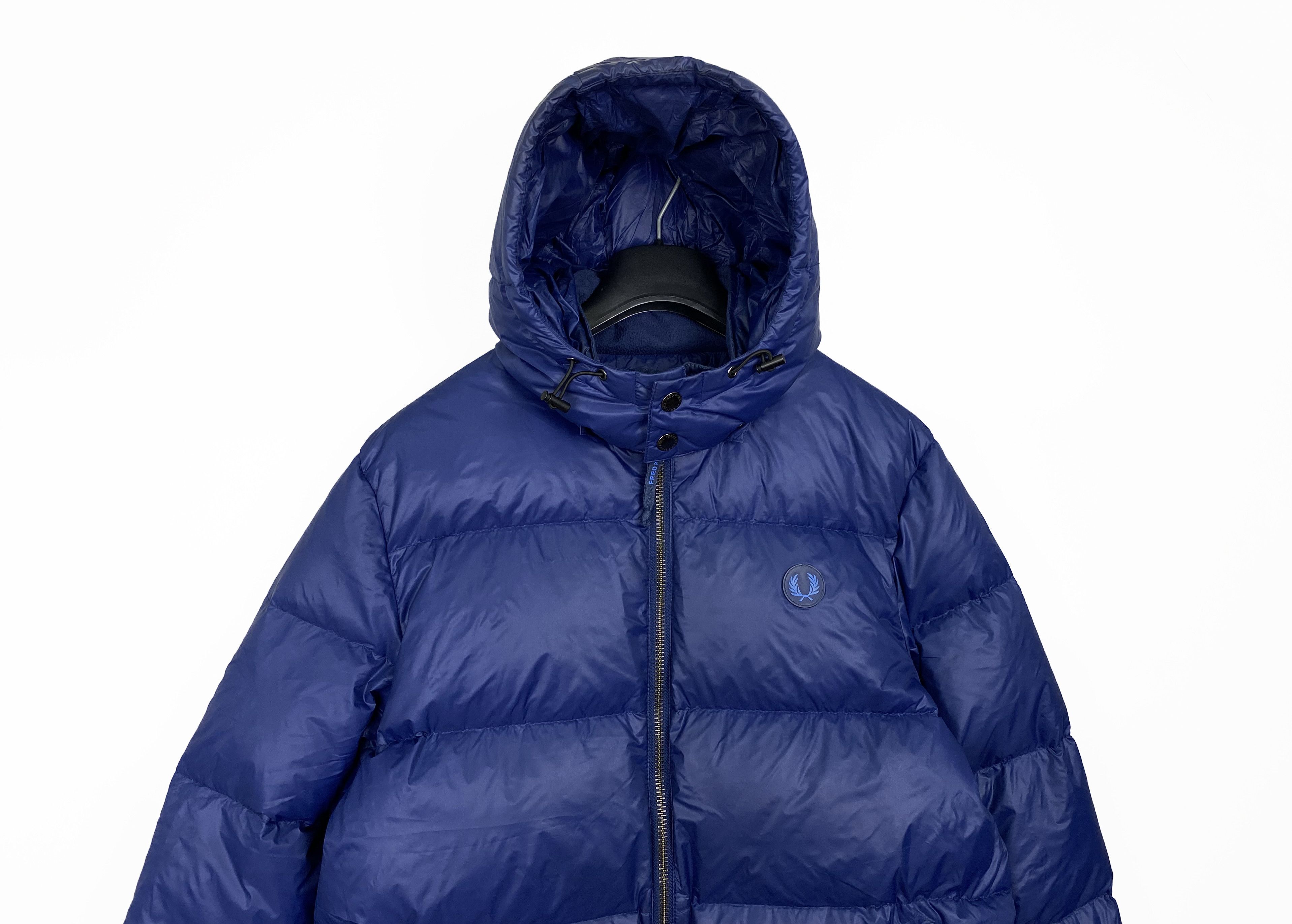 Fred Perry FRED PERRY Down Puffer Navy Jacket Size US L / EU 52-54 / 3 - 2 Thumbnail