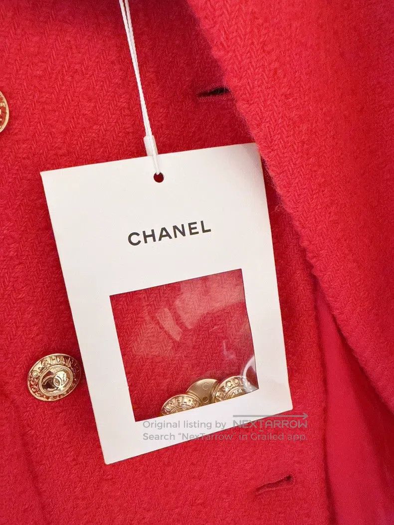 Chanel Chanel 20K equestrian series red double-breasted tweed jac Size XS / US 0-2 / IT 36-38 - 8 Thumbnail