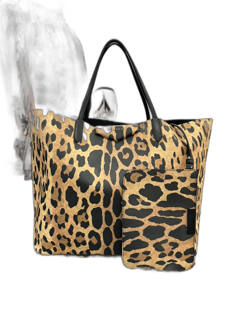 Givenchy Givenchy Givenchy Brown Leopard Print Tote Bag -2507 Size ONE SIZE - 1 Thumbnail