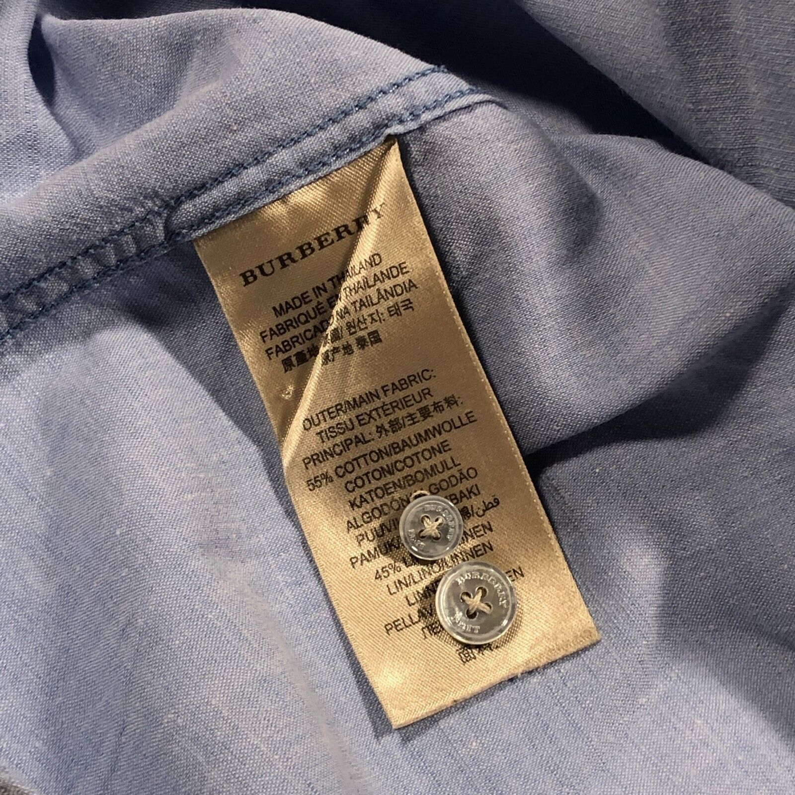 Burberry Burberry London Long Sleeve Button Up Shirt Long Sleeve XL Size US XL / EU 56 / 4 - 5 Thumbnail