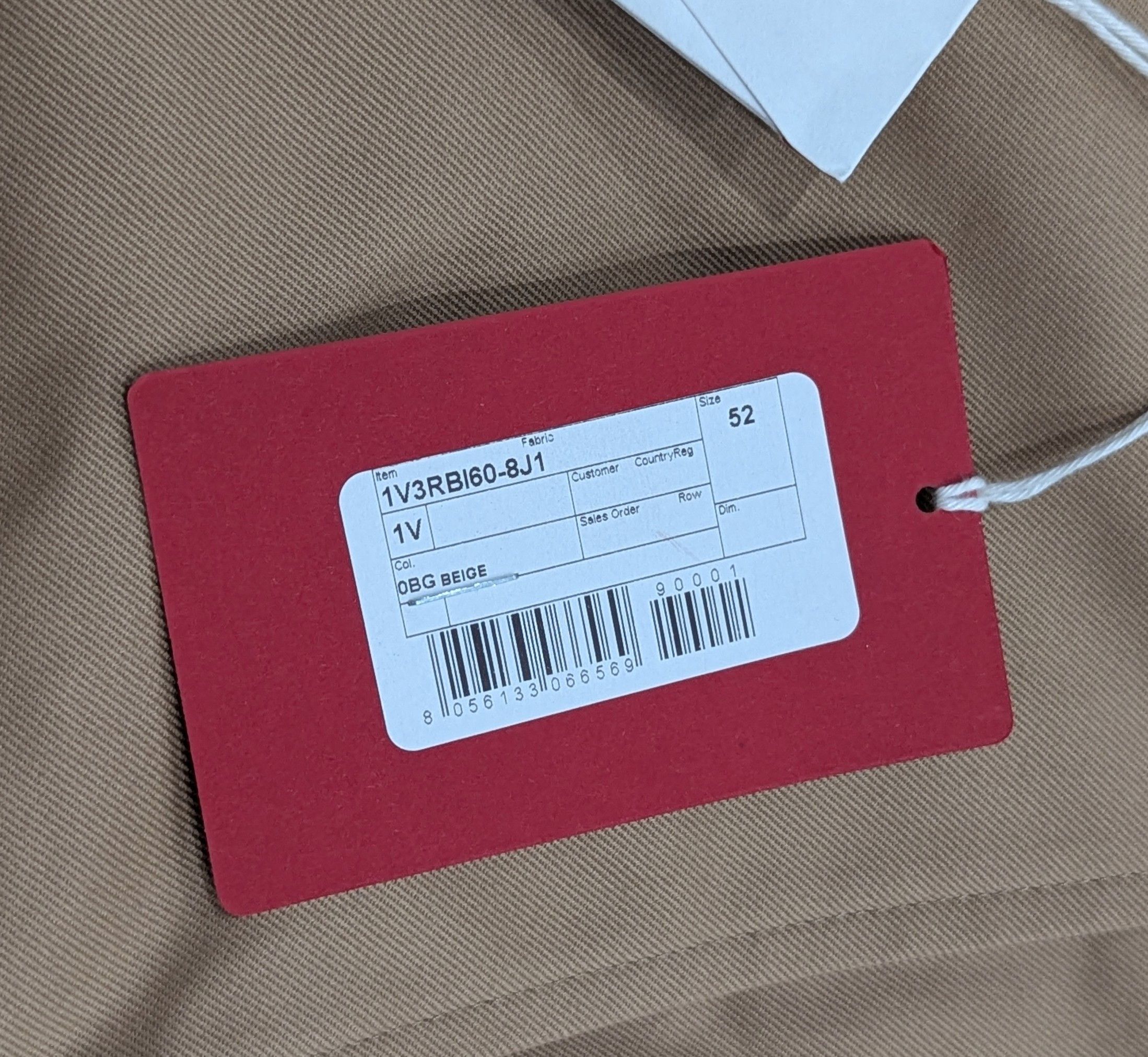 Valentino Valentino Flat Front Chino Pants Beige 52 US 36 Size US 36 / EU 52 - 10 Thumbnail