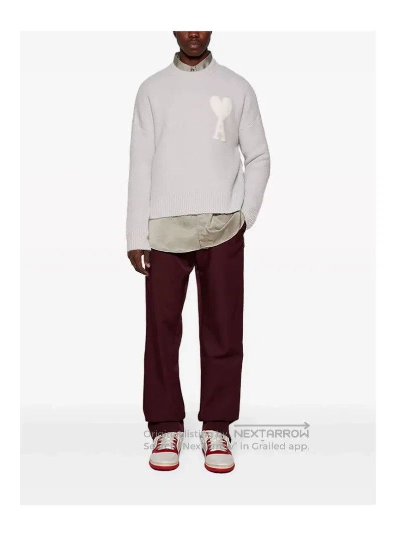 Martine Rose Martine Rose Wine-red flip-edged trousers, boots and trous Size US 34 / EU 50 - 2 Thumbnail