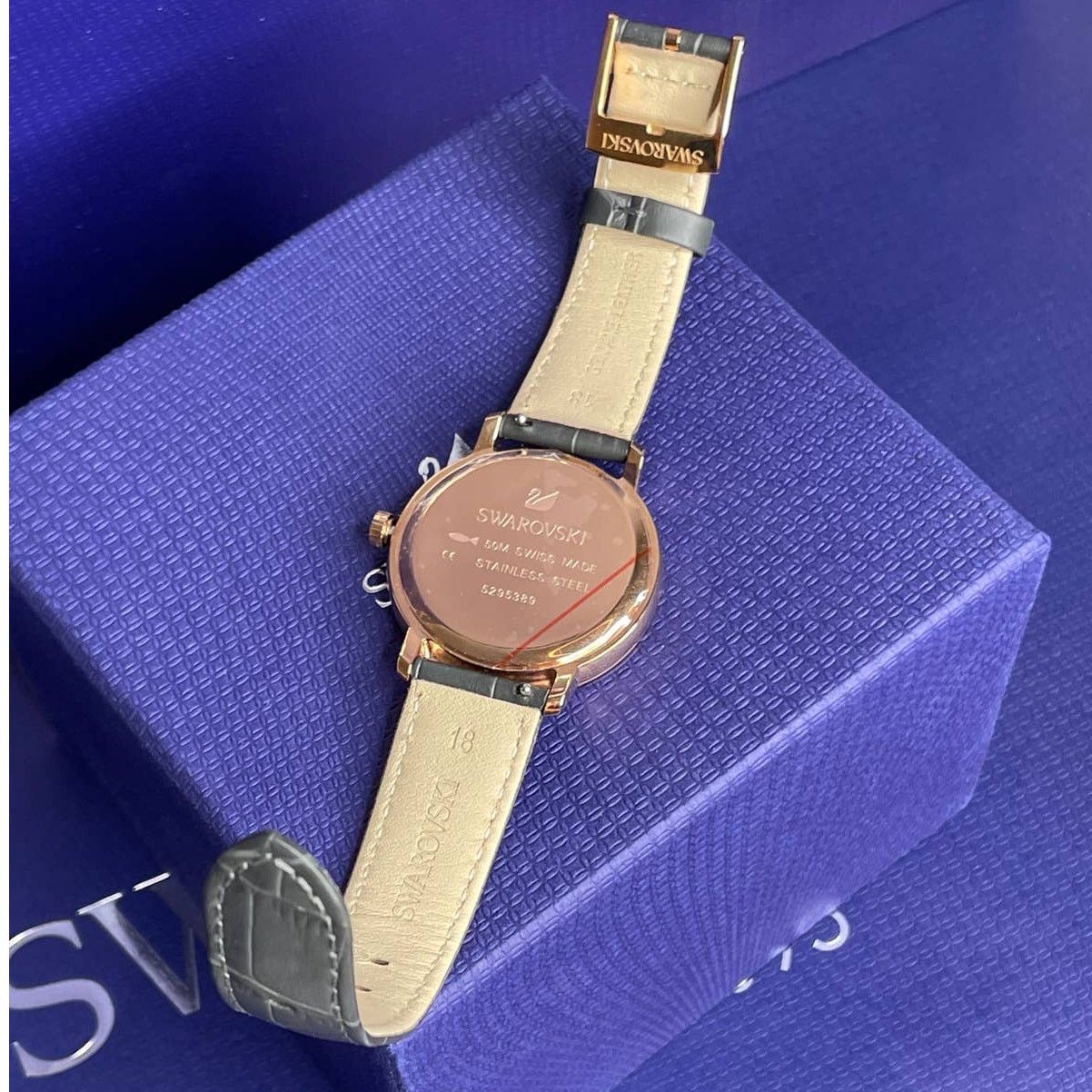 Swarovski Swarovski Graceful Lady Watch Grey Band 37mm Case Size ONE SIZE - 6 Thumbnail
