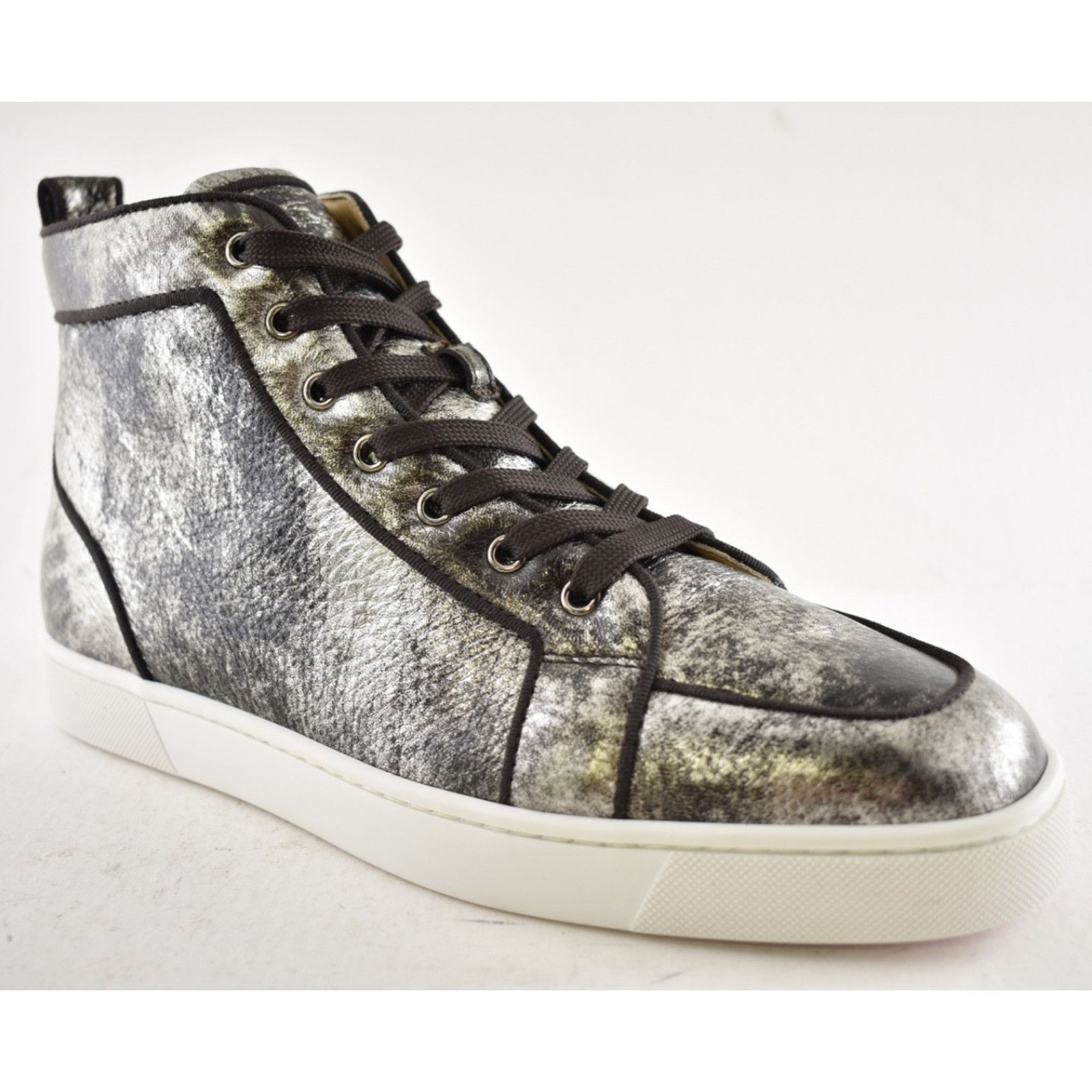 Christian Louboutin Christian Louboutin Mens Rantus Orlato Flat Silver Brown Size US 11 / EU 44 - 4 Thumbnail