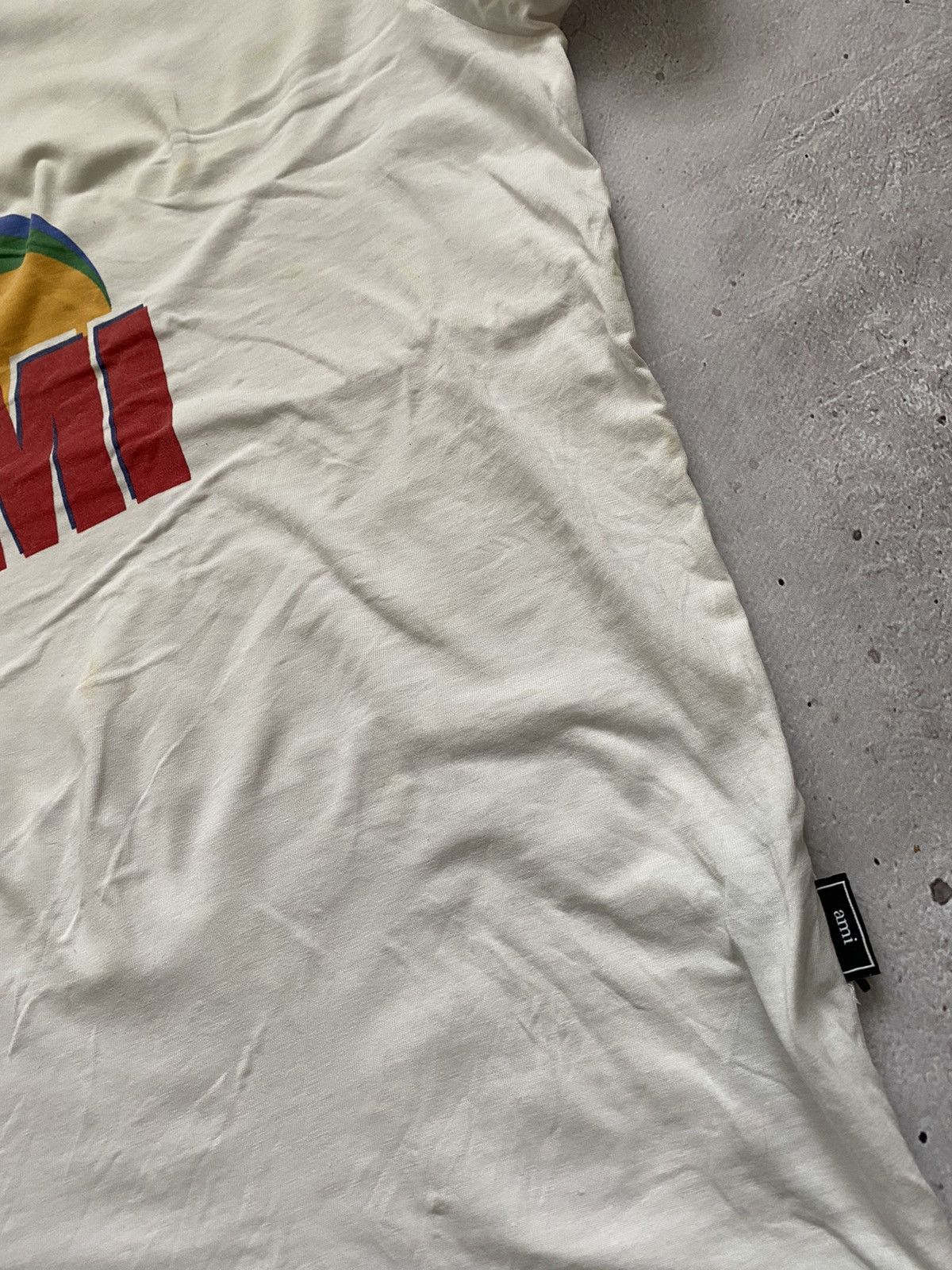 AMI ⛔️Rare AMI Big Logo white t shirt tee ,retro hype ,Y2K Size US M / EU 48-50 / 2 - 6 Thumbnail