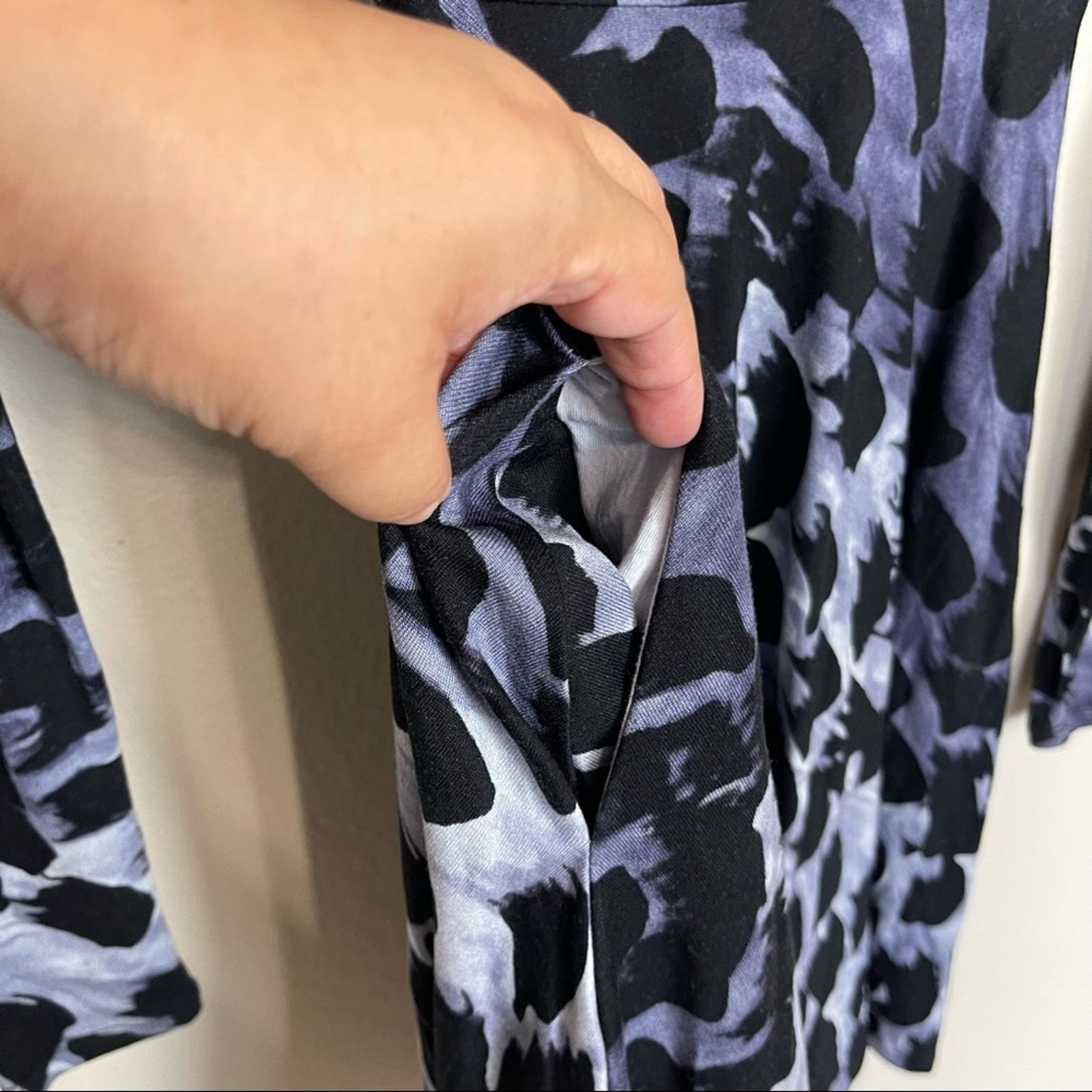 Armani Exchange Armani Exchange Fit and Flare Twist Open Back Dress XS Size XS / US 0-2 / IT 36-38 - 7 Thumbnail