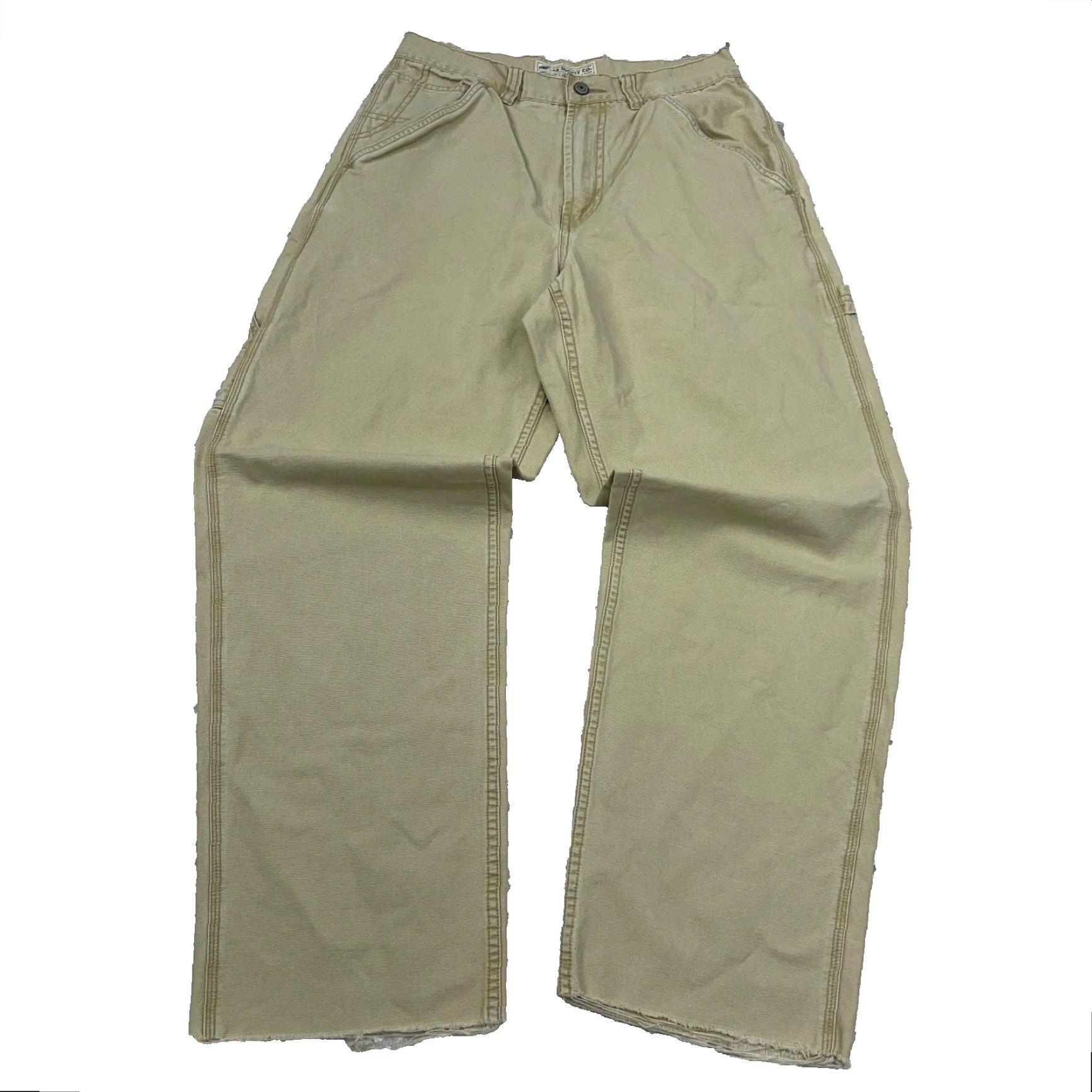 American Eagle Outfitters VINTAGE American Eagle Jeans Mens 30x32 Loose Baggy Wide Leg Y2K Cyber Skate AEO Jeans Beige Cotton 5-Pocket Mens Size US 30 / EU 46 - 3 Thumbnail