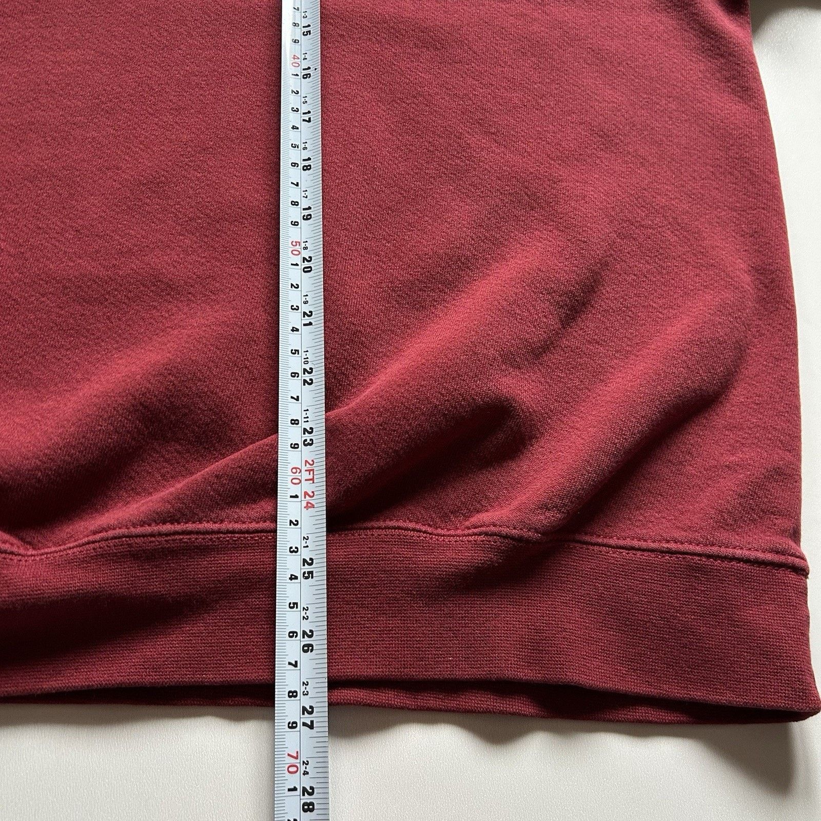 Nike Vintage 90s Nike Sweatshirt XXL Burgundy Red Swoosh Crewneck Size US XXL / EU 58 / 5 - 9 Thumbnail