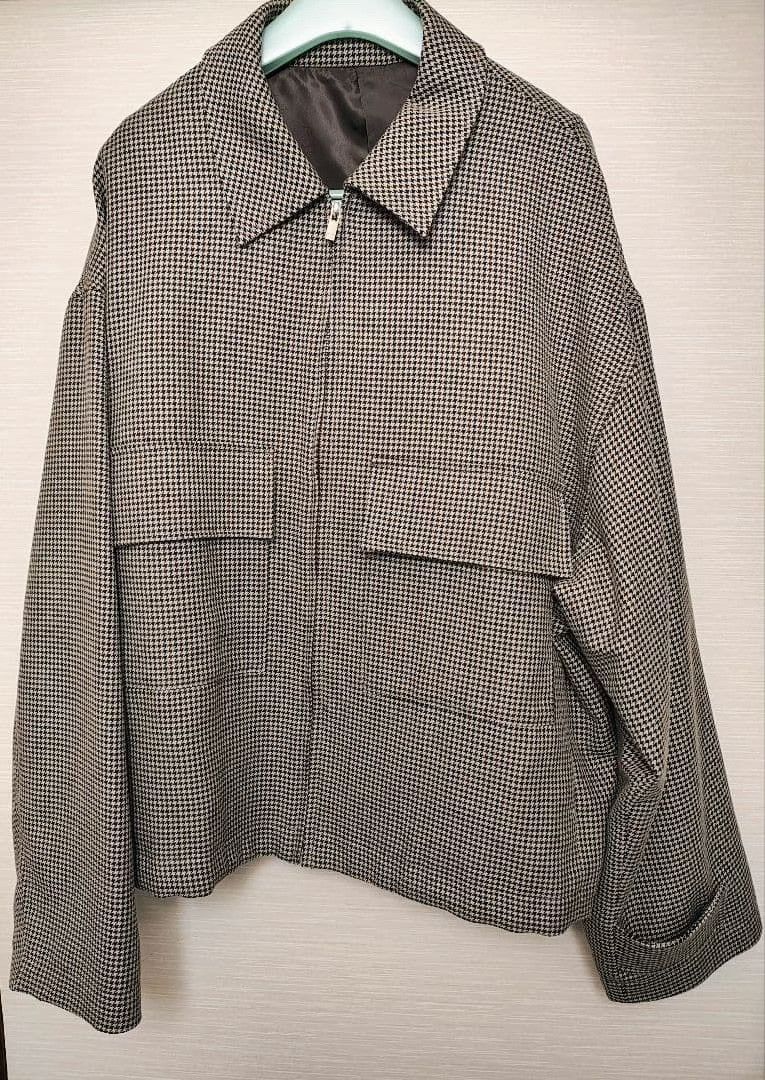 Stein Stein Wool-Cotton Houndstooth Zip Jacket Size US S / EU 44-46 / 1 - 1 Thumbnail