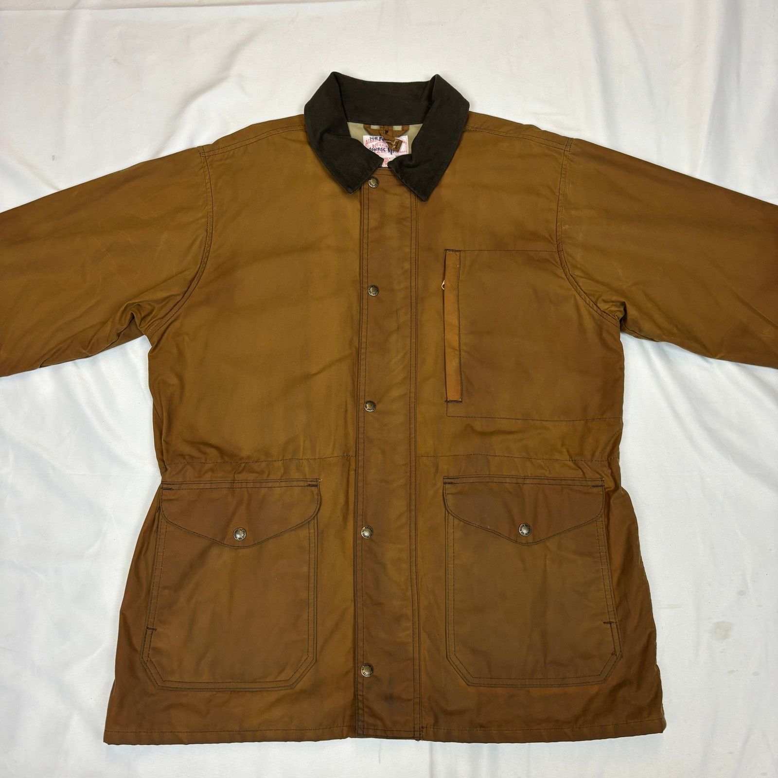 Filson Vintage Filson Mile Marker Waxed Cloth Cotton Jacket Men XL Size US XL / EU 56 / 4 - 2 Thumbnail