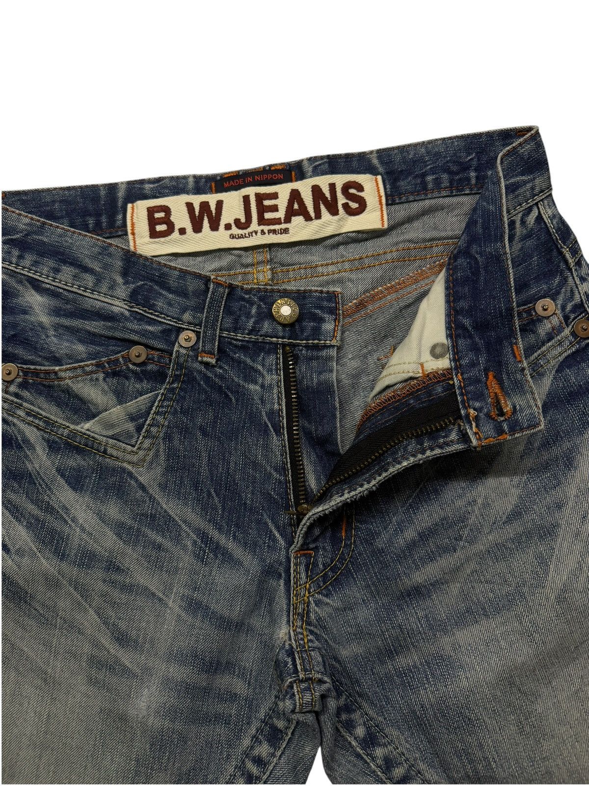 Blue Blue Japan Vintage 00s Blue Way Jeans | Made In Nippon Japan | W30 Size US 30 / EU 46 - 8 Thumbnail
