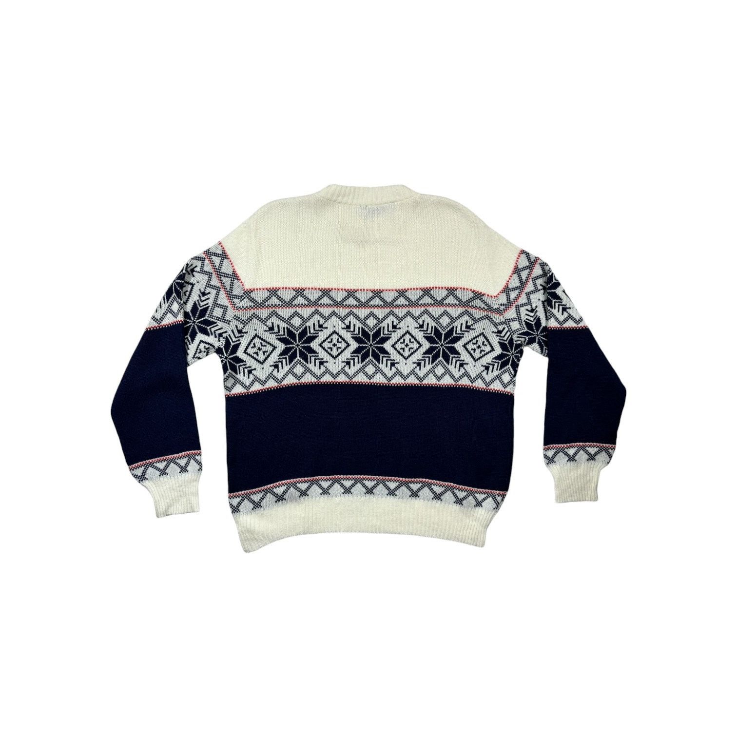 Other Vintage Sweater White Blue Snowflake Pattern Blizzards Bay Size US M / EU 48-50 / 2 - 2 Thumbnail
